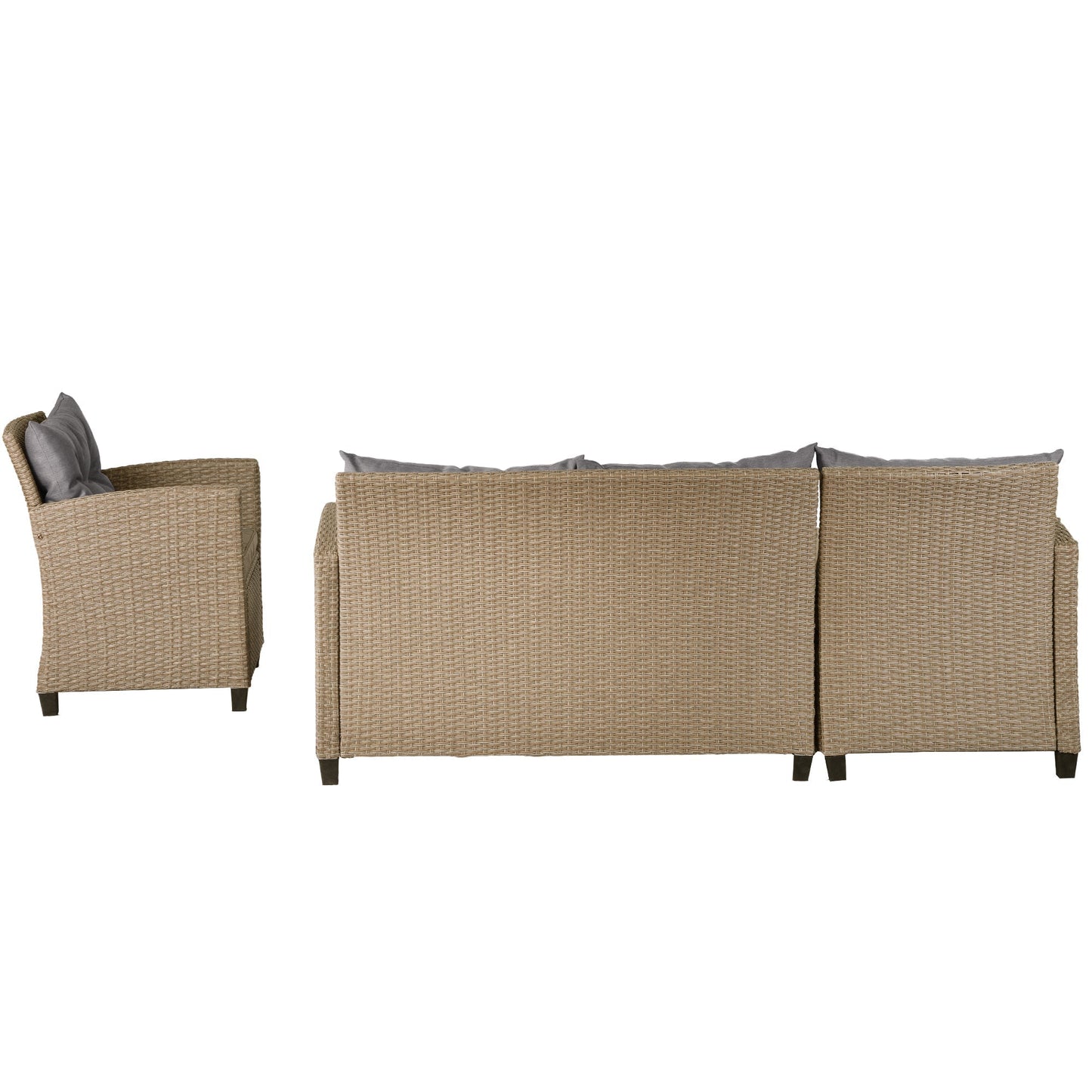 4-Piece Conversation Set with Seat Cushions