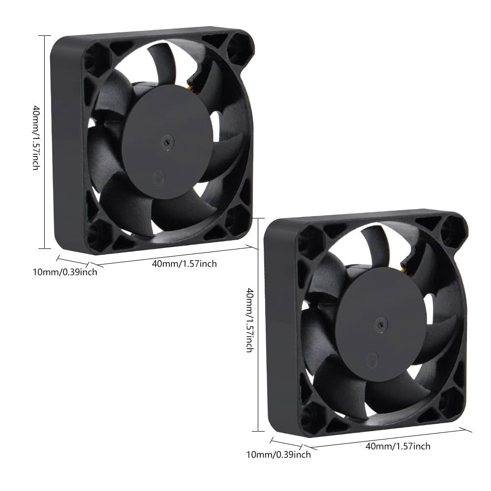 2x 40mm Cooling Fans for Raspberry Pi 5