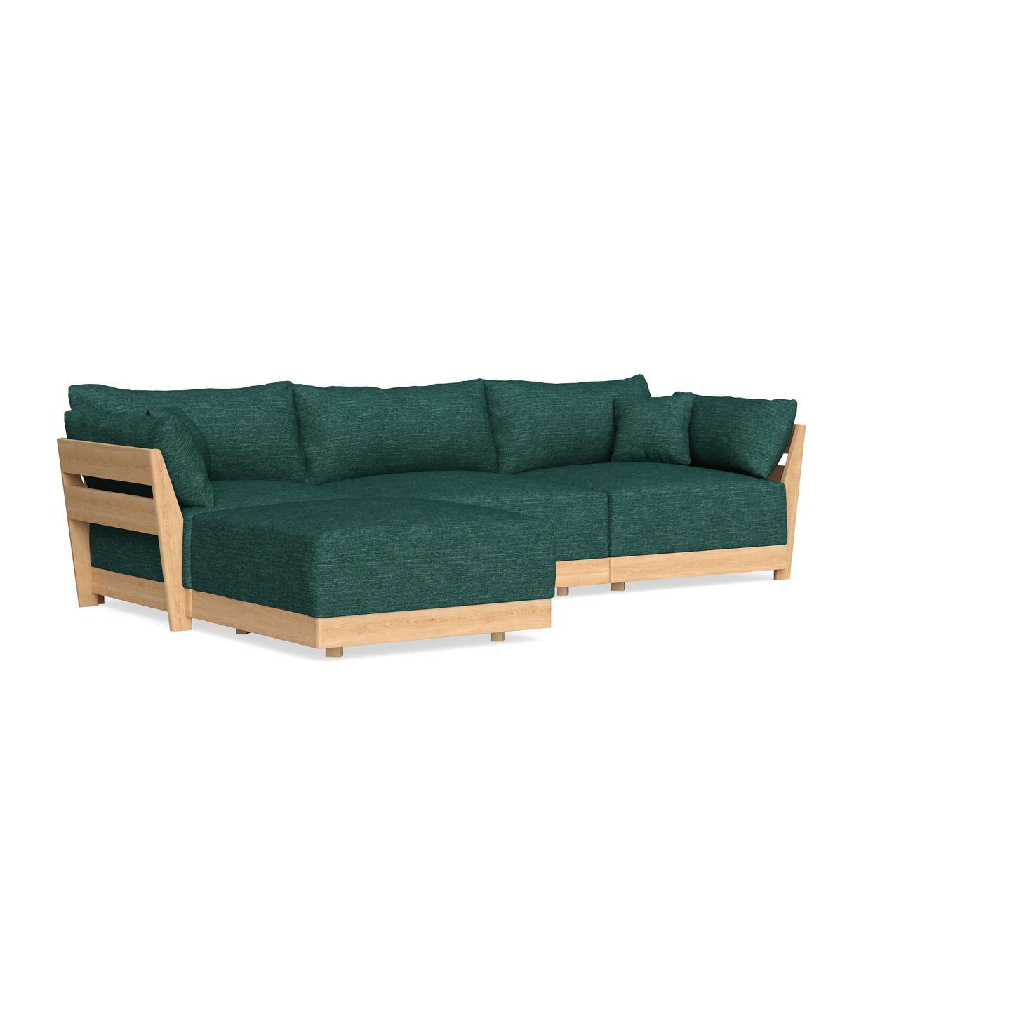 Slipcover Only - Modular Bondi 3-Seater Sectional in Forest Green