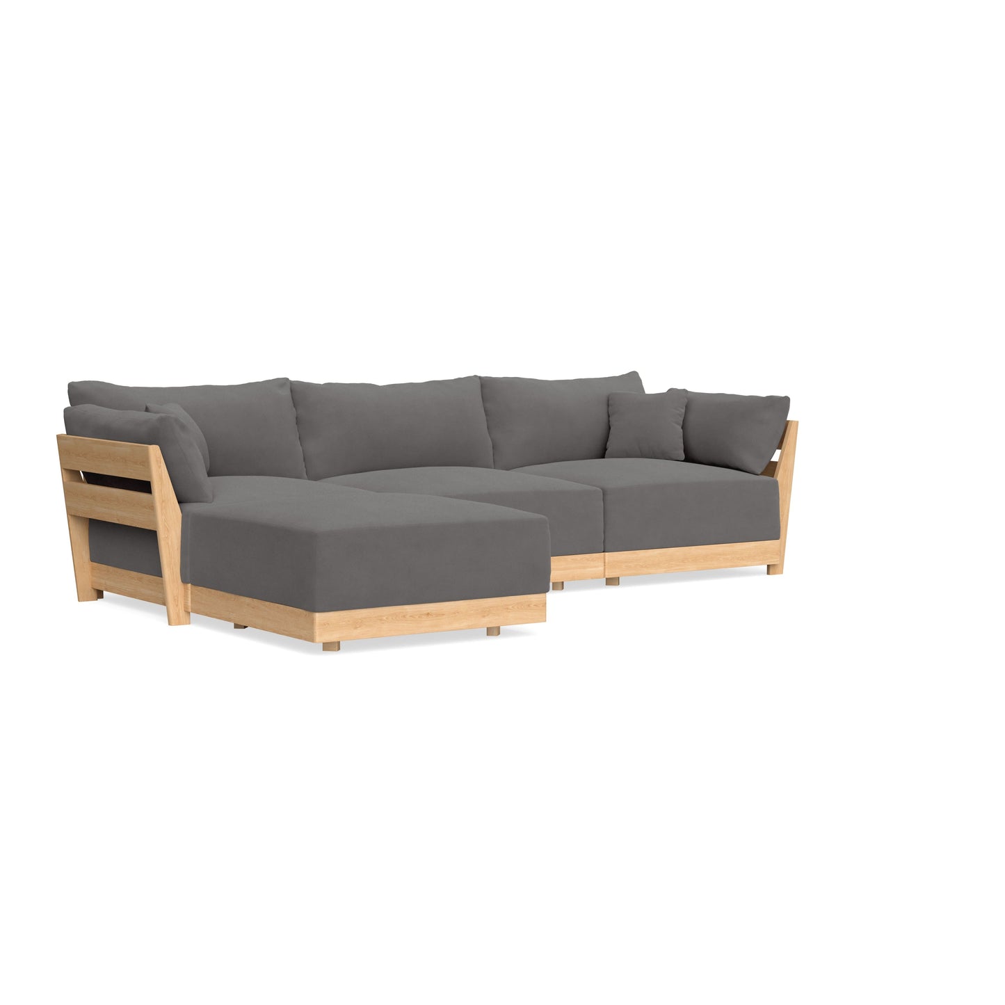 Slipcover Only - Modular Bondi 3-Seater Sectional in Burnt Ember