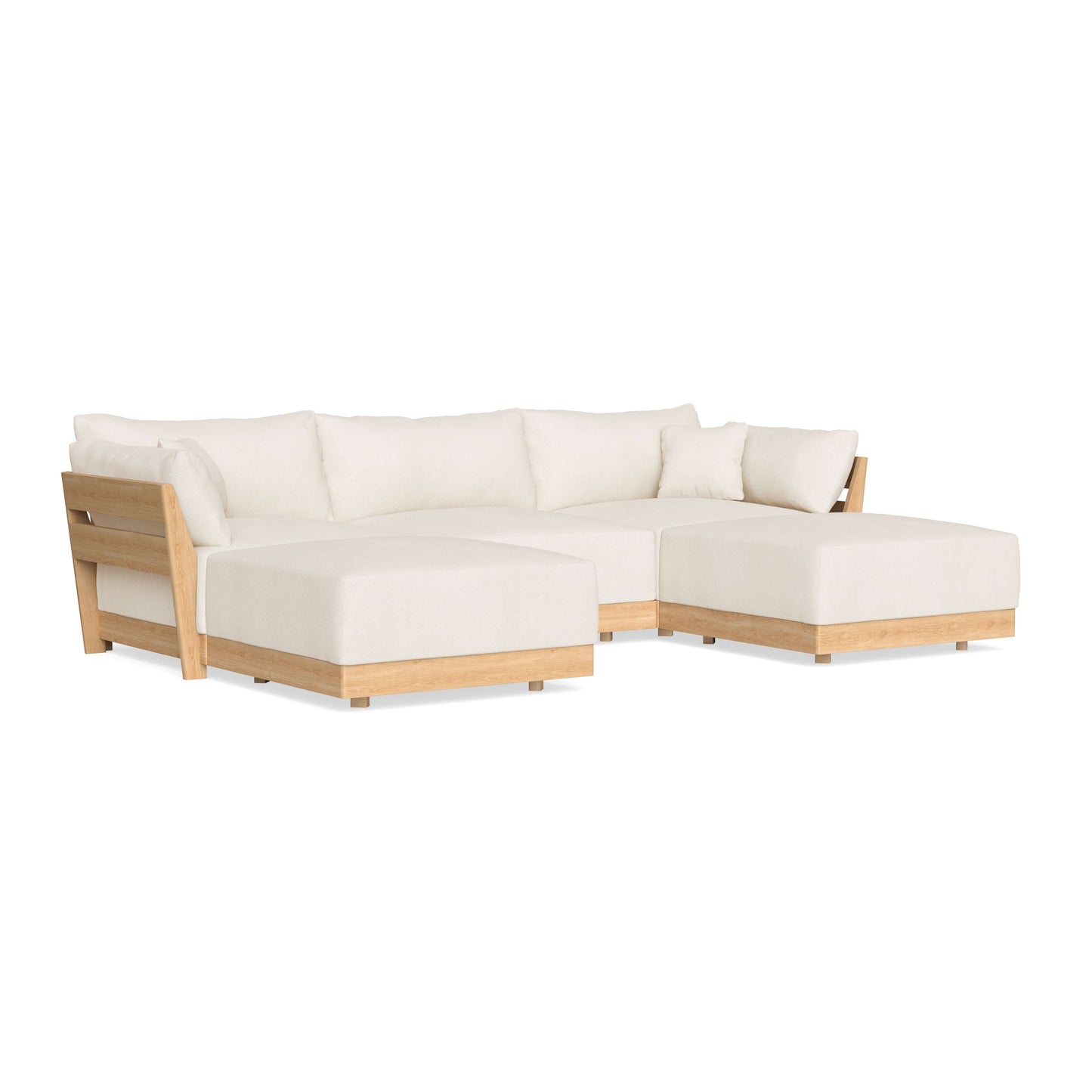 Slipcover Only - Modular Bondi 3-Seater U-Sectional in Powder