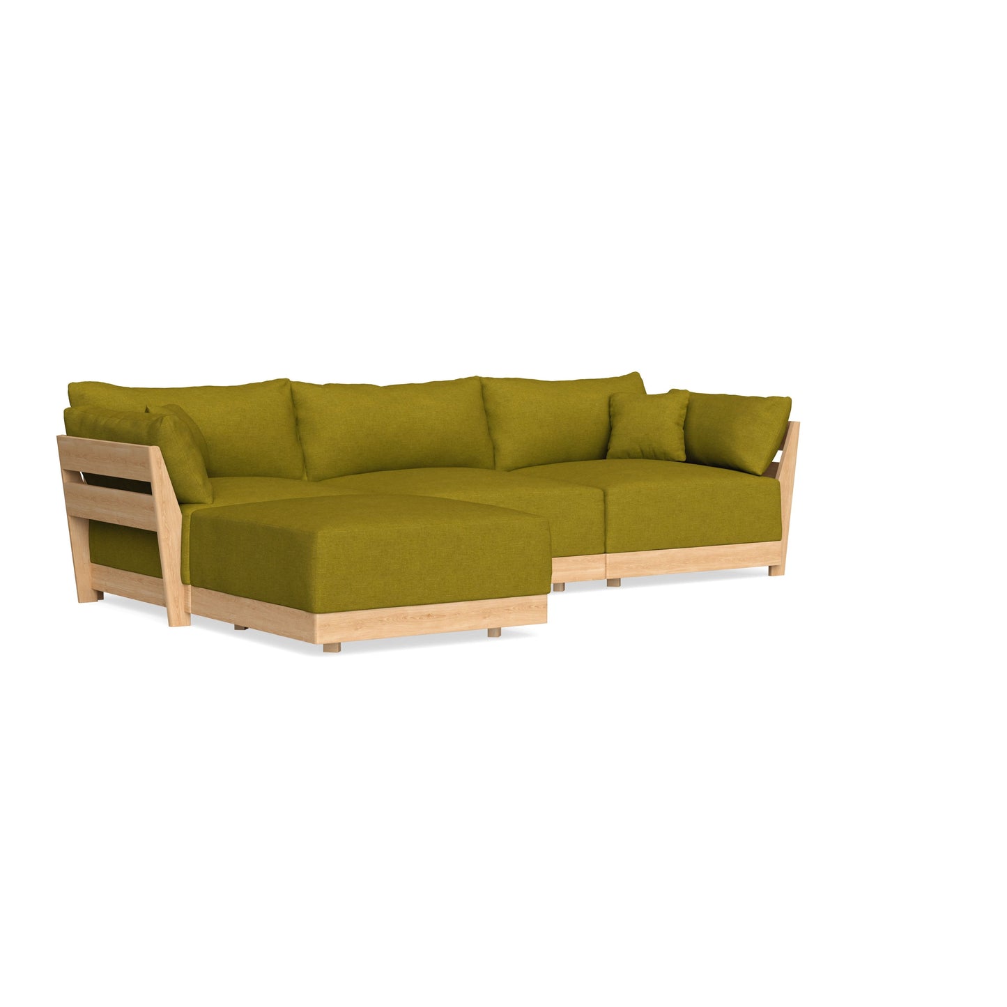 Slipcover Only - Modular Bondi 3-Seater Sectional in Olive Green