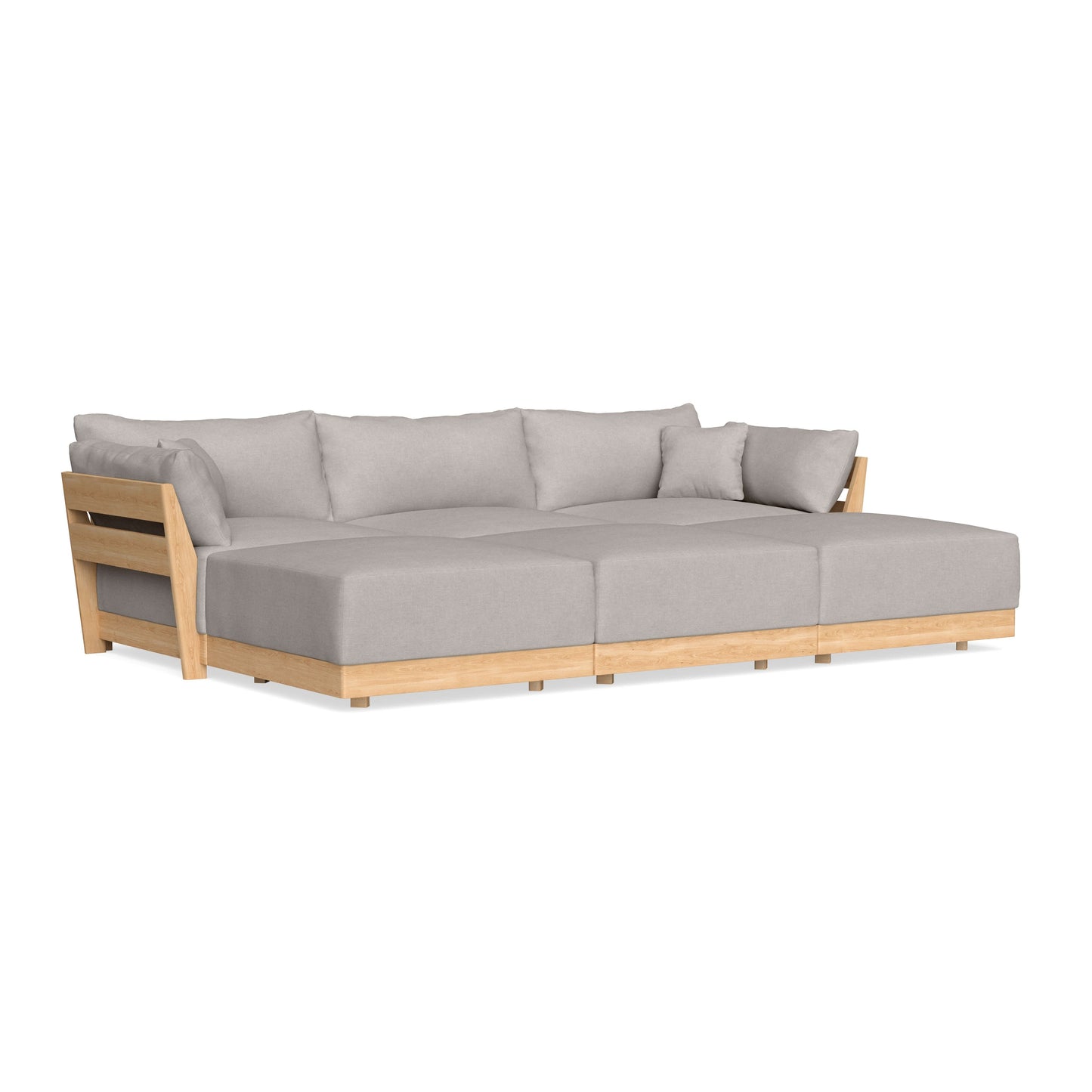 Slipcover Only - Modular Bondi 3-Seater Daybed Sofa Sectional in Cloud