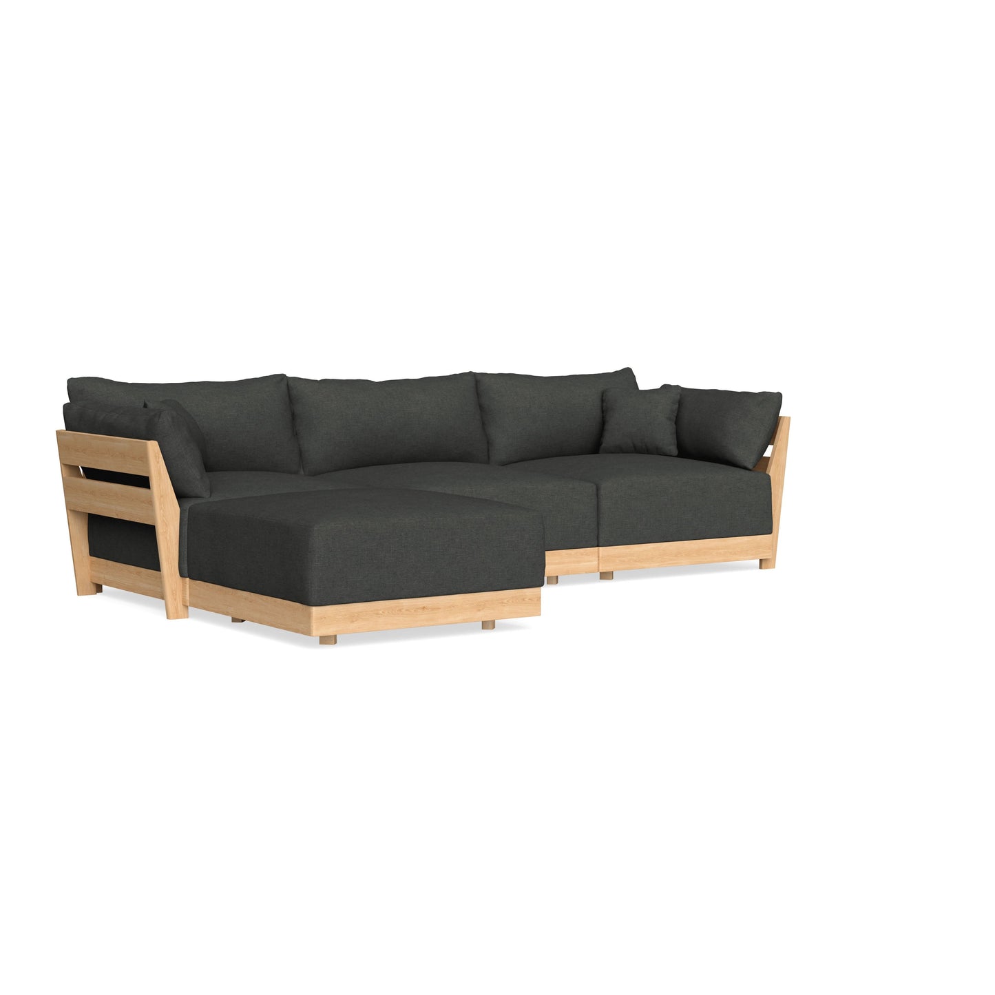 Slipcover Only - Modular Bondi 3-Seater Sectional in Raven Gray