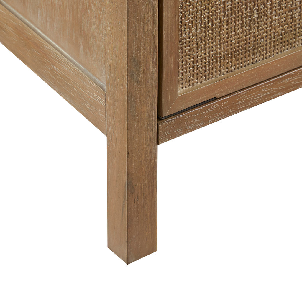 Accent Chest with Drawer and Cane Webbing Doors