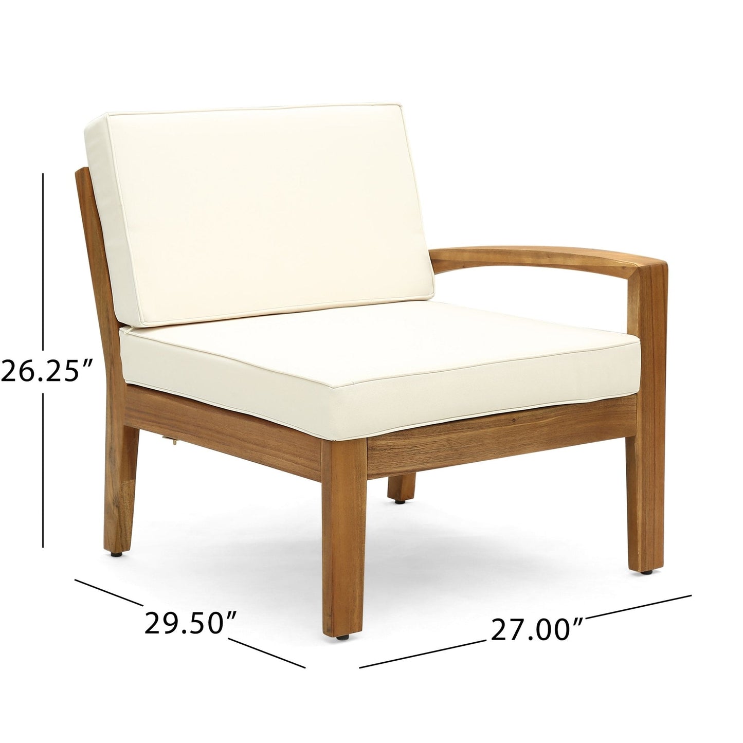 5-Piece Outdoor Sofa Set with Coffee Table and Water-resistant Cushions