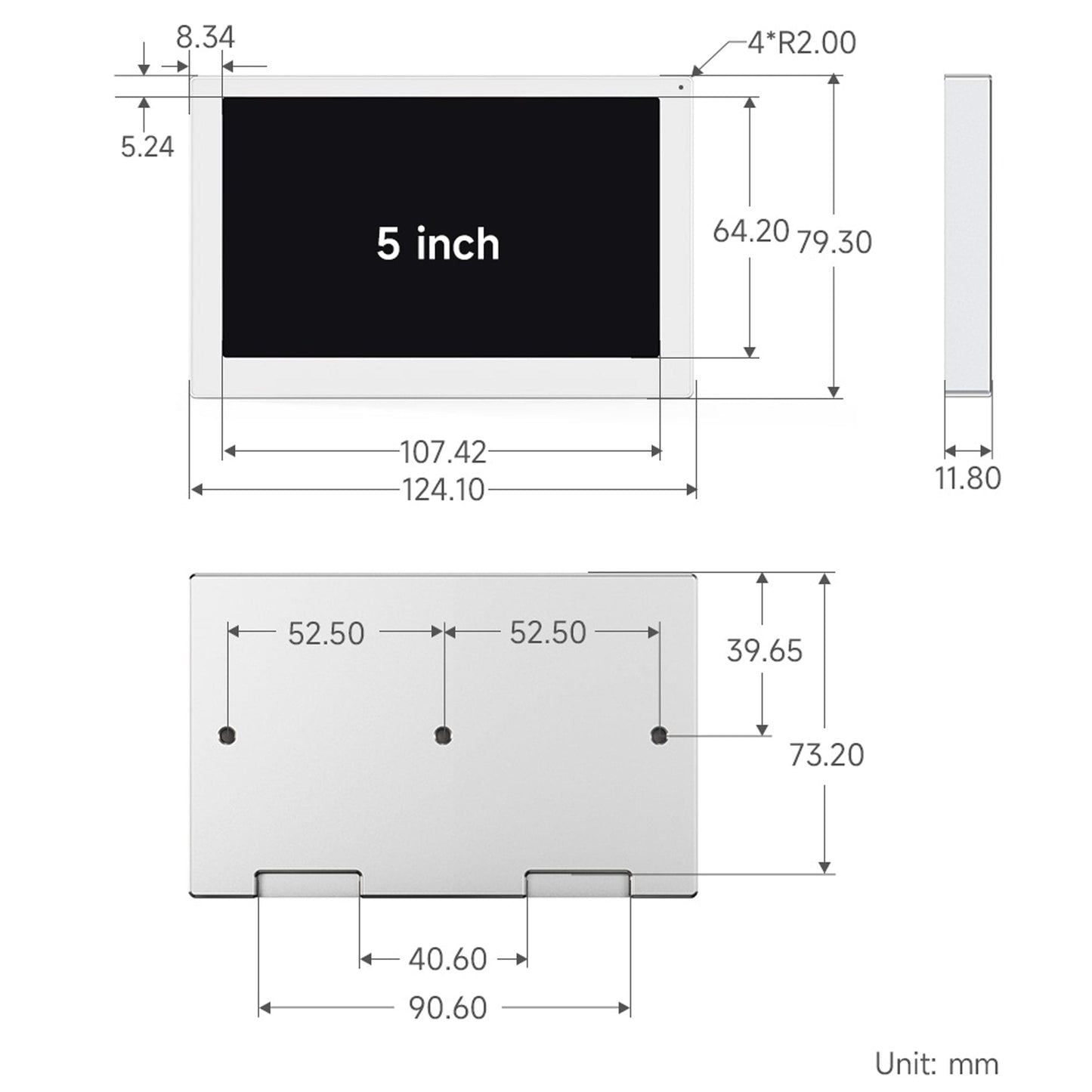 5" USB IPS Monitor (800 x 480)