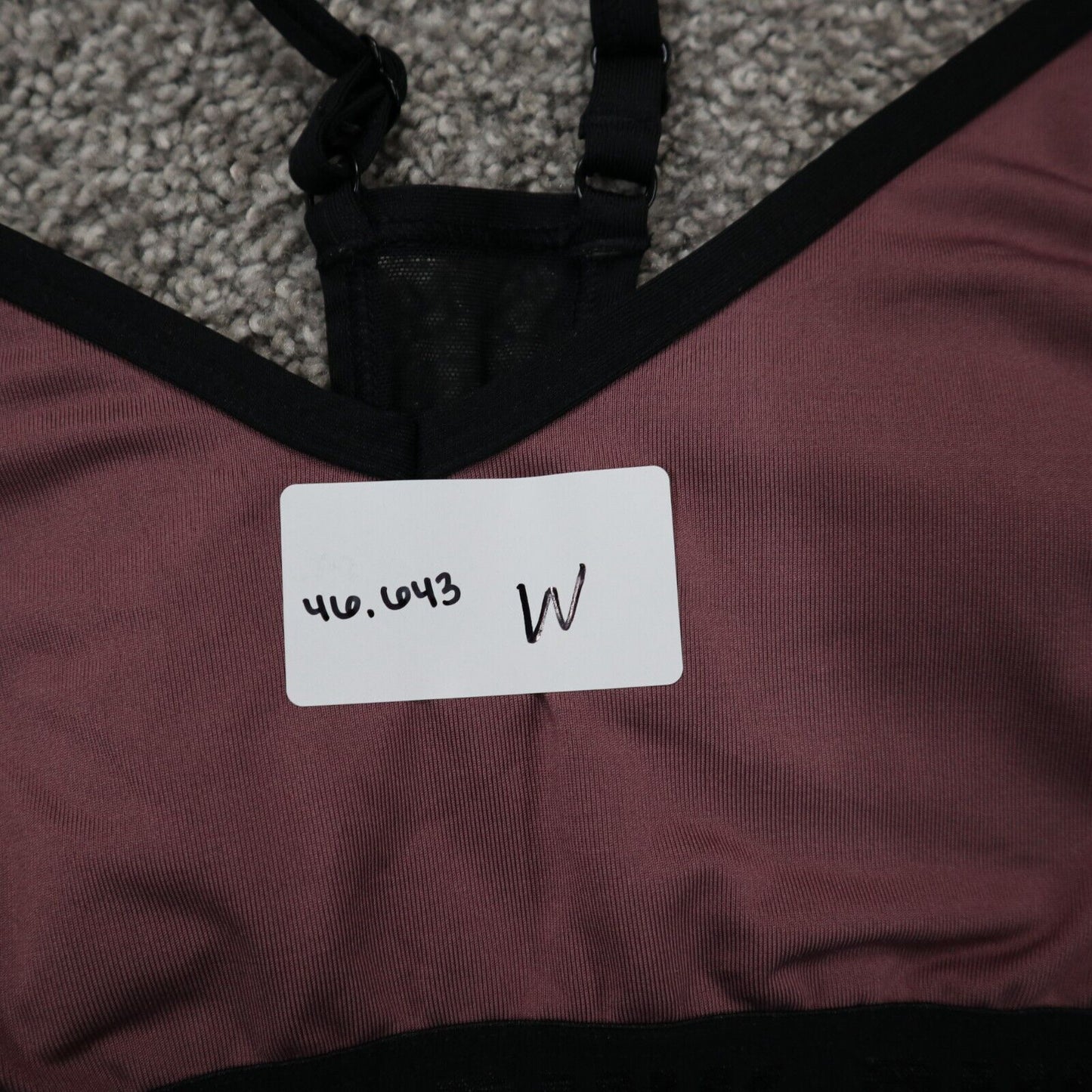 Pink Sports Womens Activewear Sports Bra Adjustable Strap Pink Black Size Small