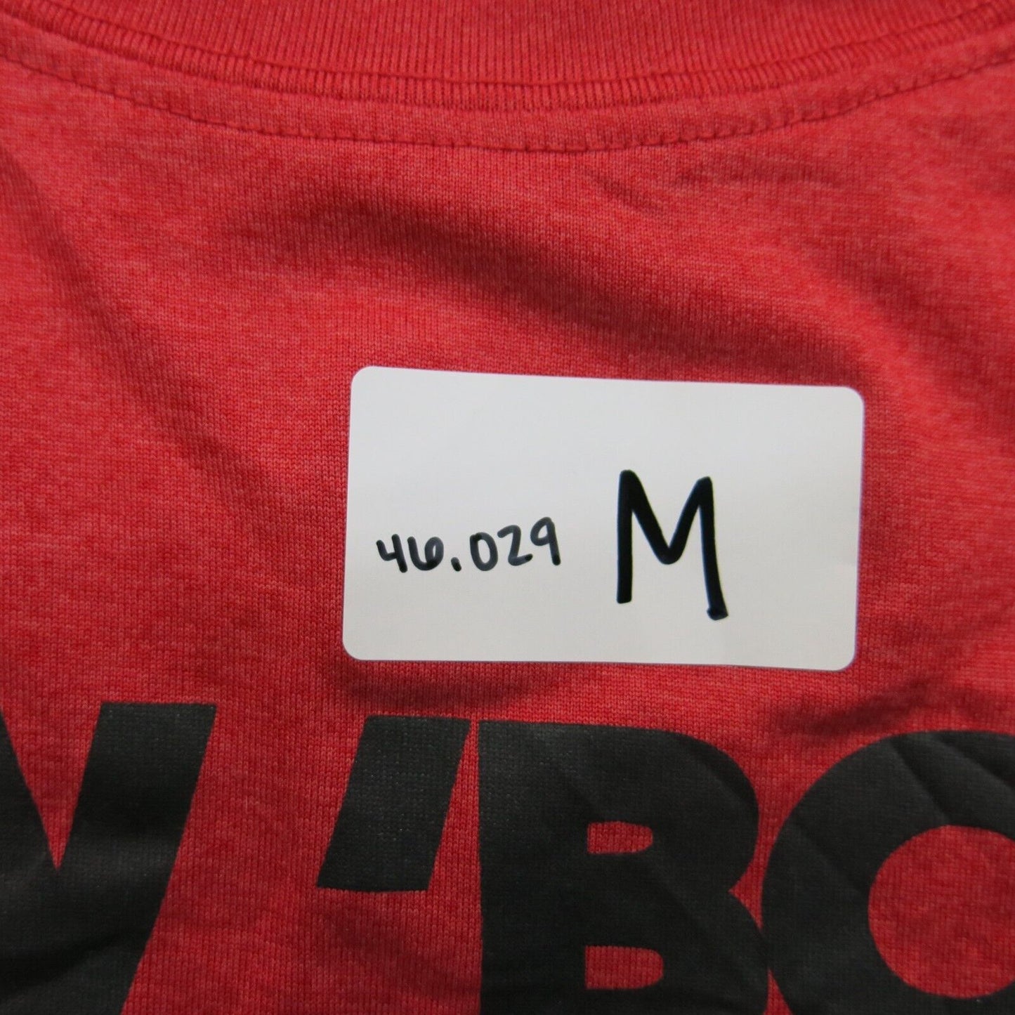 Majestic Mens Graphic T Shirt Raglan Sleeves Fusion Fit Crew Neck Red Size Large