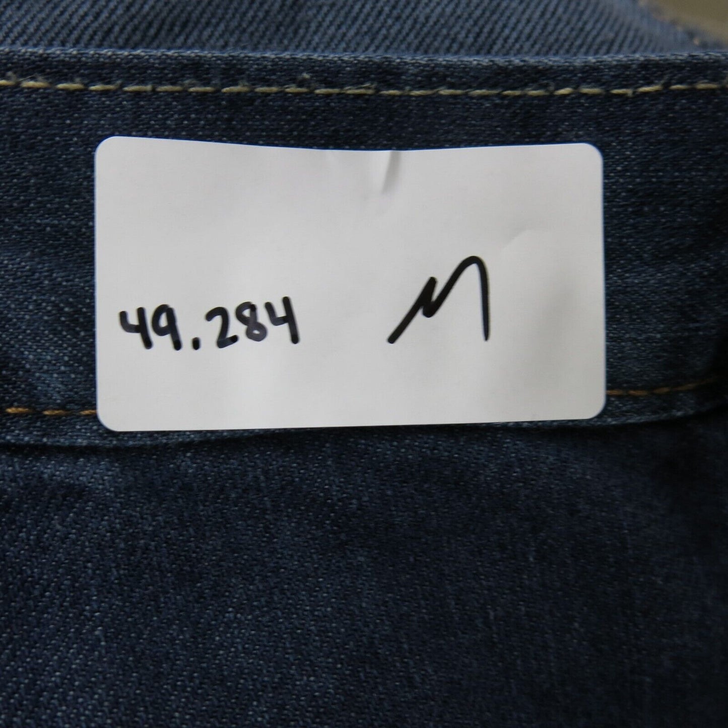 Denizen Mens Jeans Straight Leg 100%Cotton Mid Rise Five Pockets Blue W36XL34