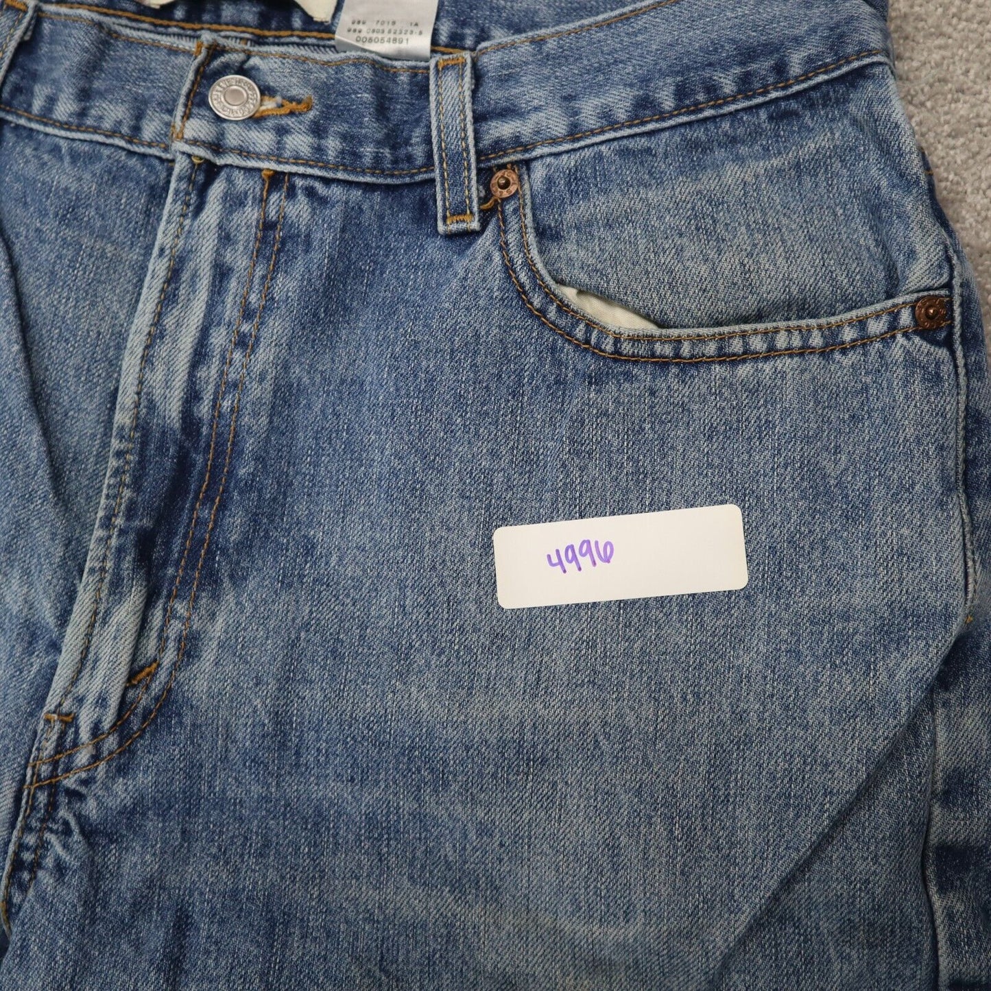 Levi s 505 Jeans Women s Size 36 Blue Stretch Regular Fit Straight Denim Jeans
