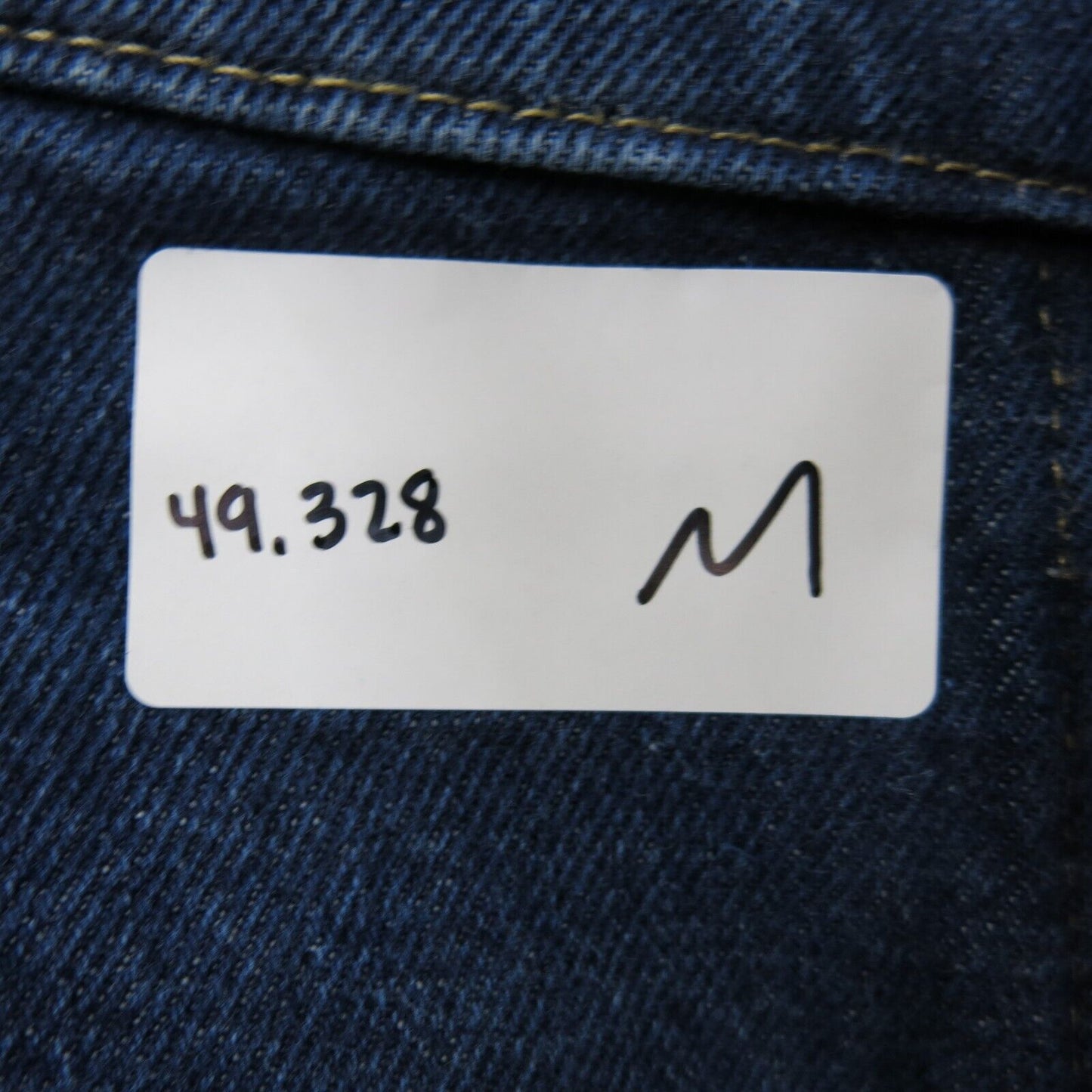 Wrangler Mens Jeans Straight Leg Denim Mid Rise 5 Pockets Blue Size W36XL32