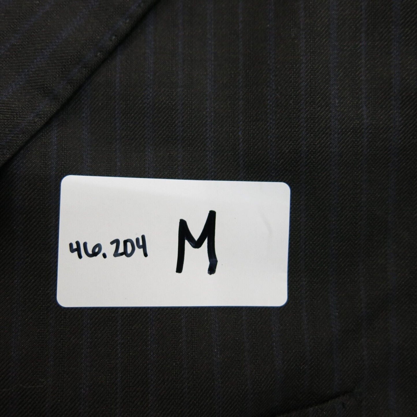 Vintage Mens Striped Blazer Coat Single Breasted Trofeo Silk Black Size 54L