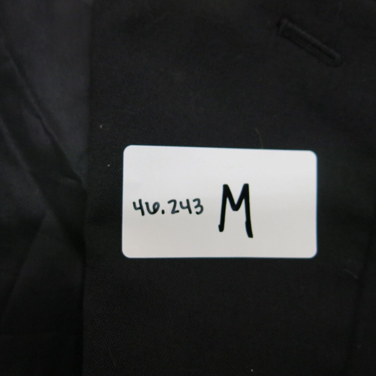 Express Mens Blazer Coat Long Sleeves Single Breasted Pockets Black Size 42R