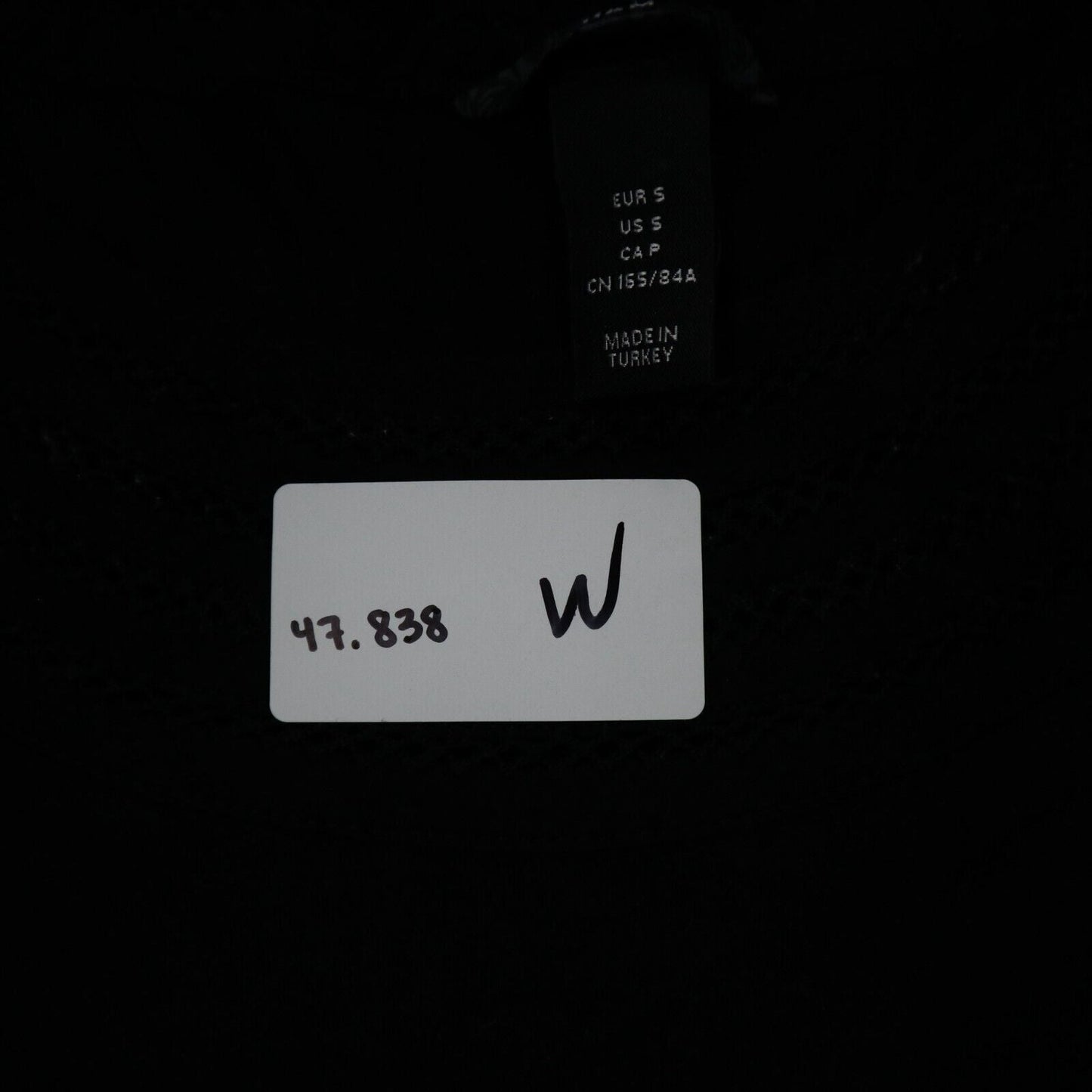 H&M Womens Long Blouse Top Boat Neck Cap Sleeves Solid Black Size Small