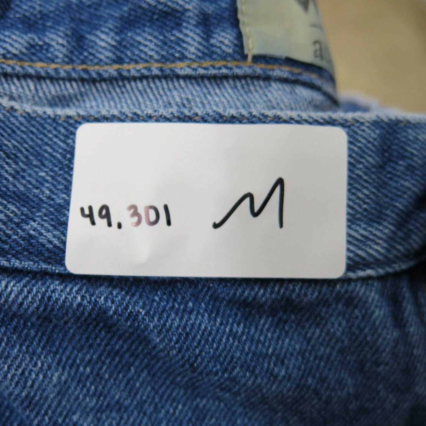 Wrangler Mens Jeans Straight Leg Denim Mid Rise 100% Cotton Blue Size W40XL29