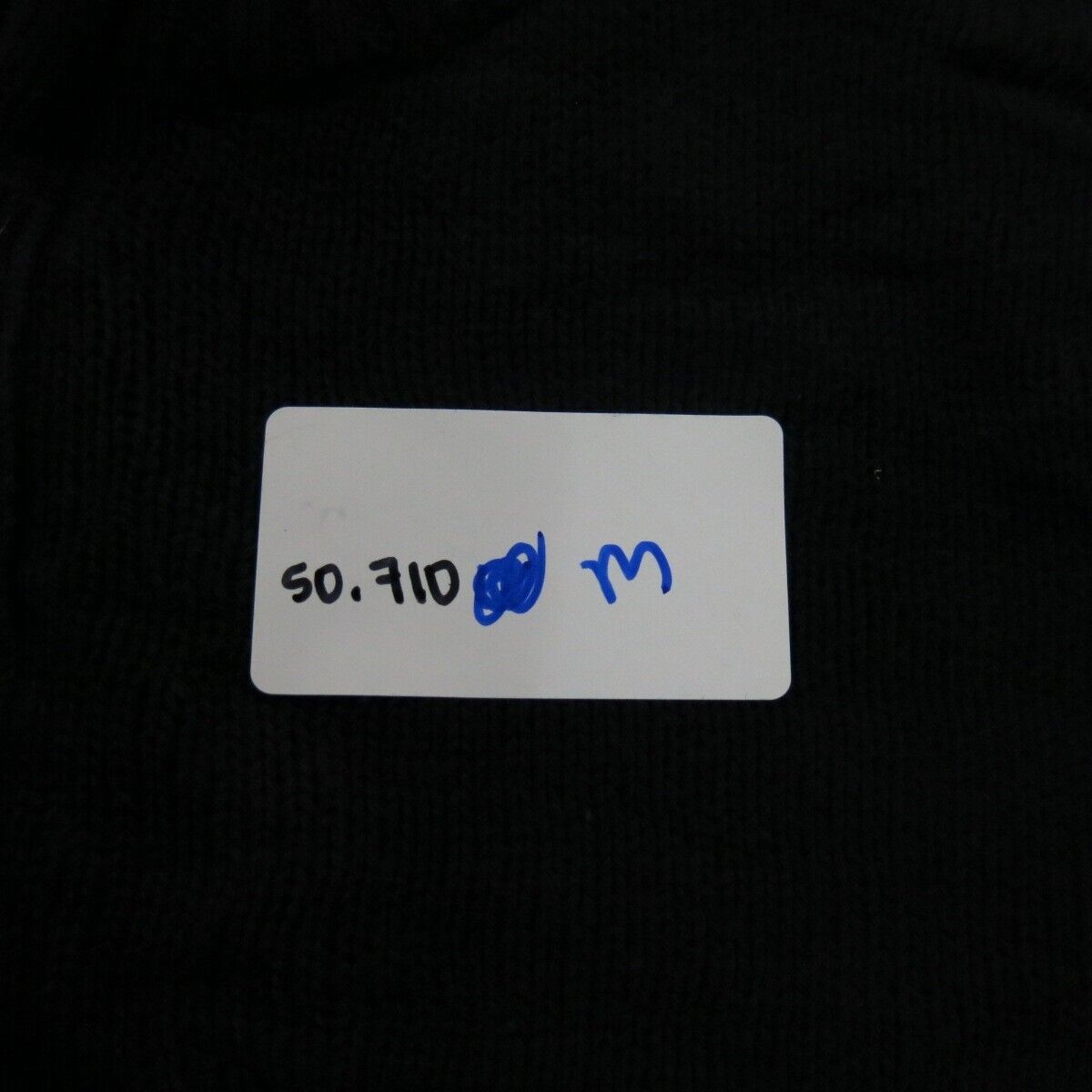 Dockers Men Full Zip Up Sweater Knitted Mock Neck Long Sleeves Blue Size Medium