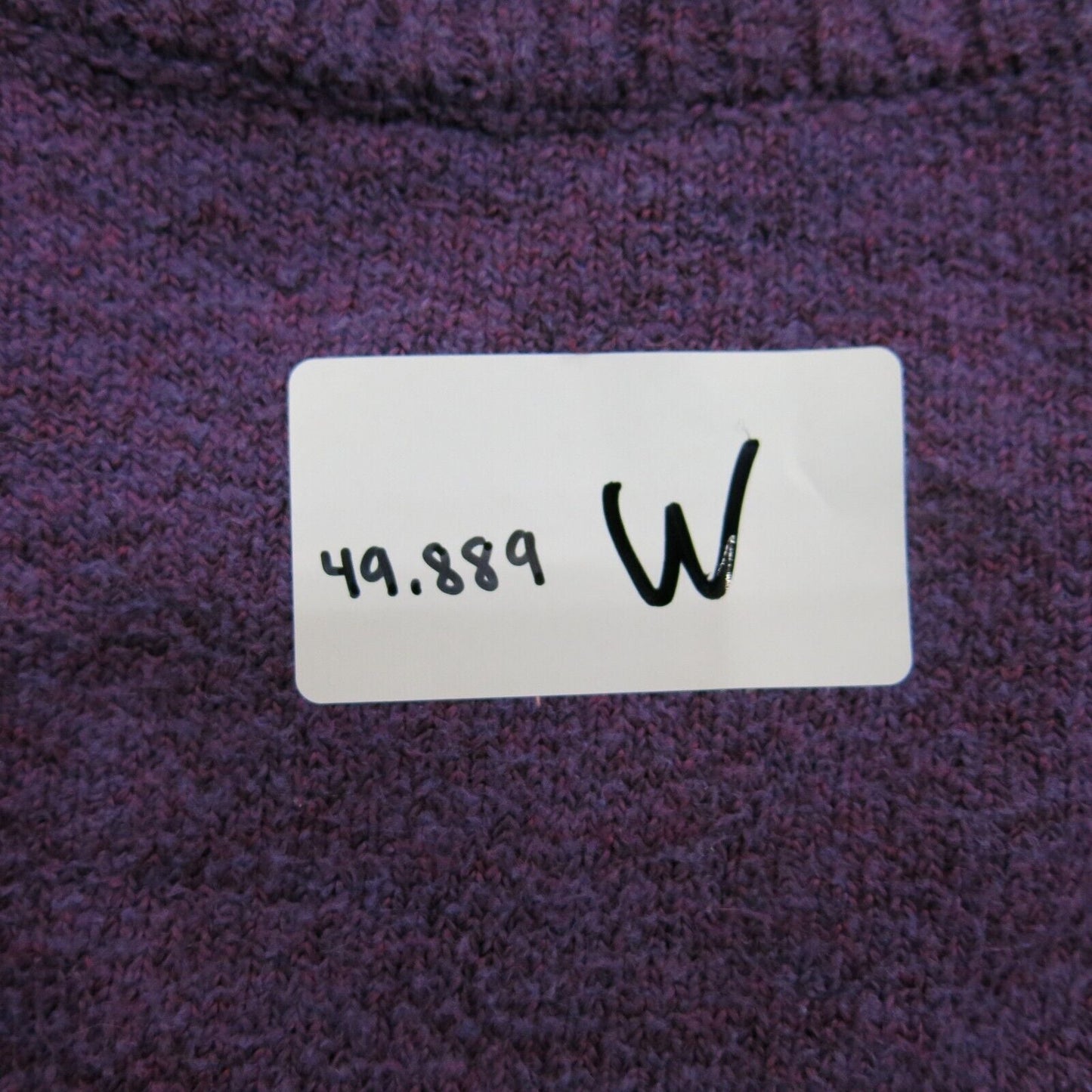 St Johns Bay Womens Pullover Sweater Boat Neck Long Sleeves Solid Purple Size M