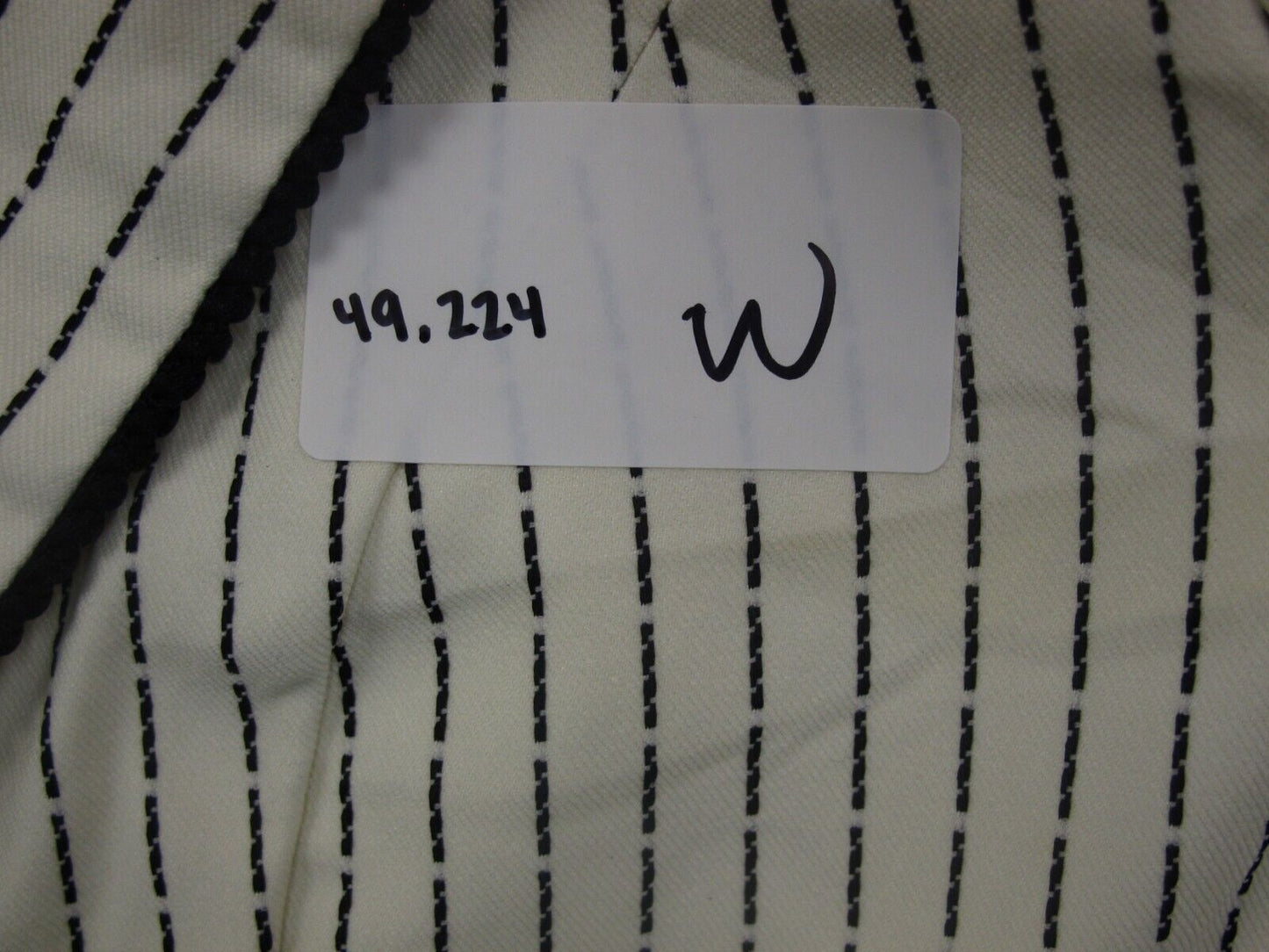 White House Black Market Womens Striped Blazer Coat Long Sleeves Ivory Size 6