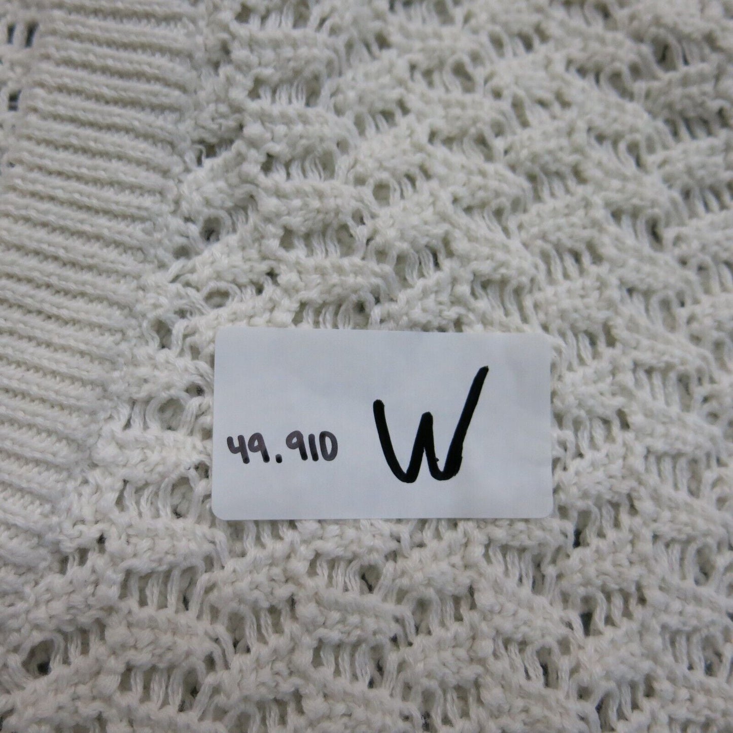 Old Navy Womens Open Knit Sweater Long Sleeves V Neck Stretch White Size X Large