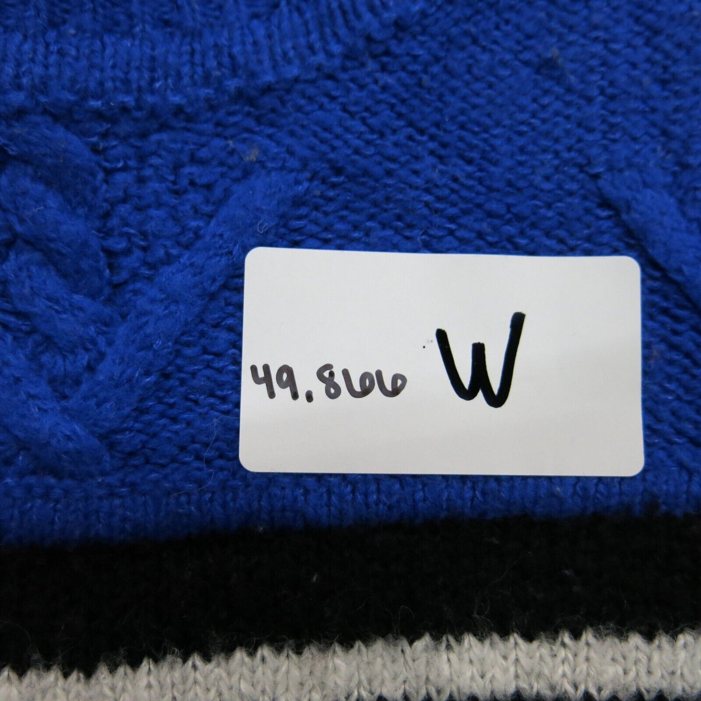 Gap Womens Striped Pullover Sweater Crew Neck Long Sleeves Black White Blue Sz M