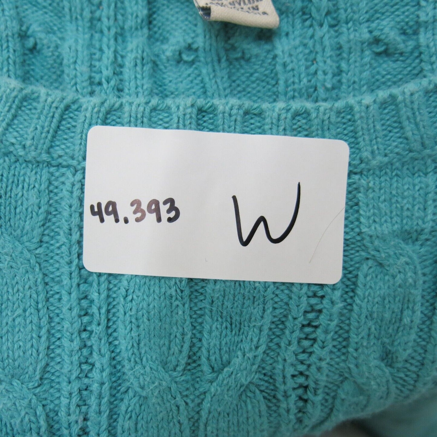 ST Johns Bay Womens Pullover Sweater Crew Neck Long Sleeves Aqua Blue Size Large