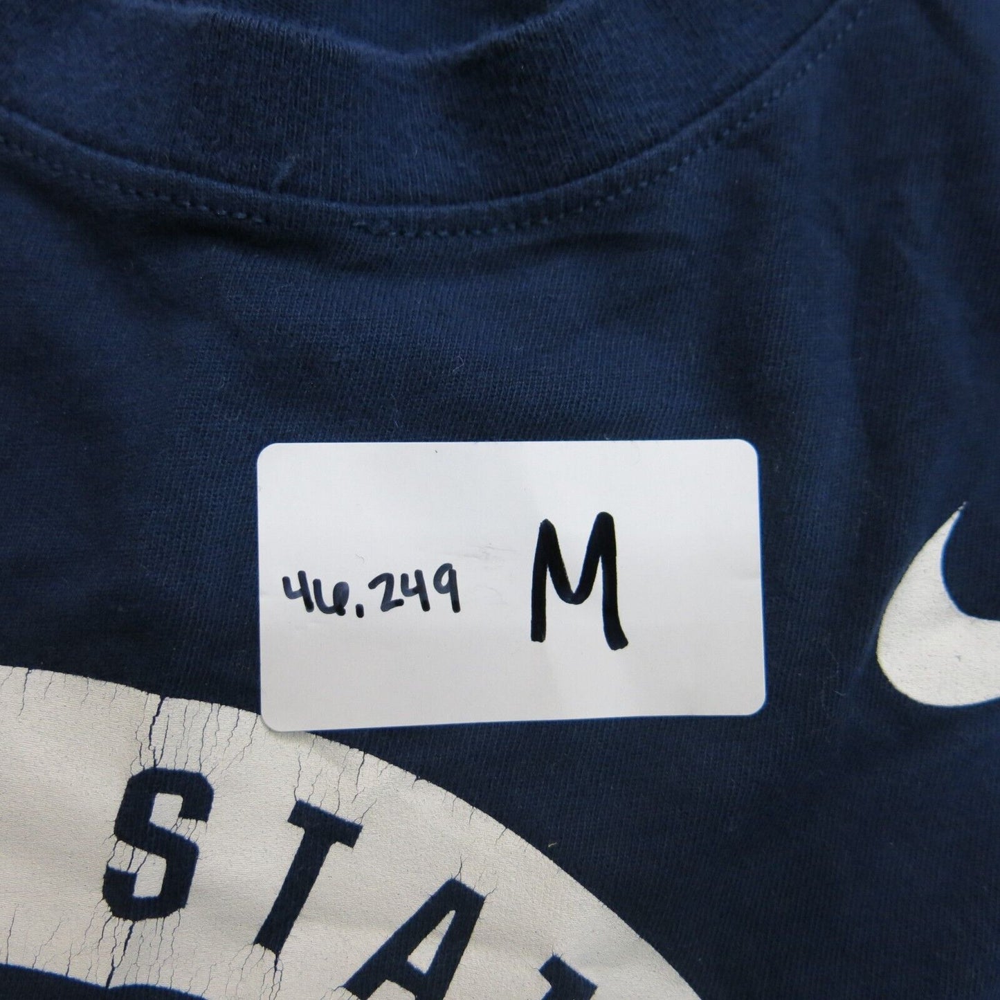 The Nike Tee Mens Crew Neck T Shirt Sports Logo Dri Fit Blue Size X Large