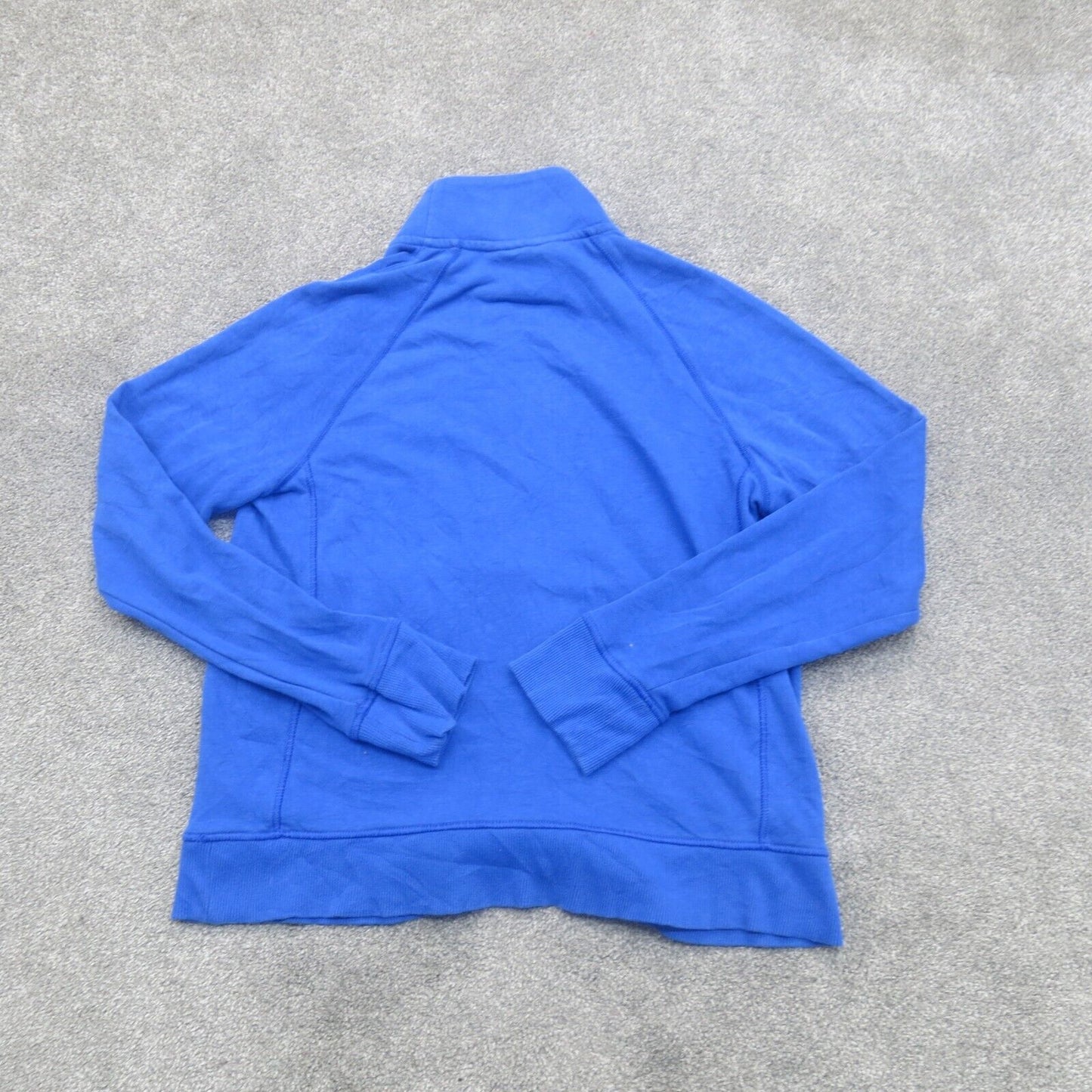 Under Armour Womens Sweater 1/4 Zip Knitted Loose Fit Long Sleeves Blue Size MD