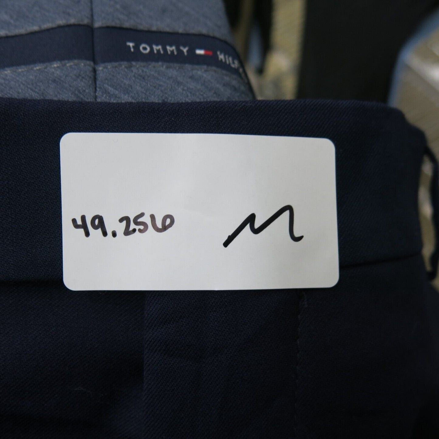 Tommy Hilfiger Mens Pant Dress Straight Leg Mid Rise Flat Front Blue SZ W40XL30