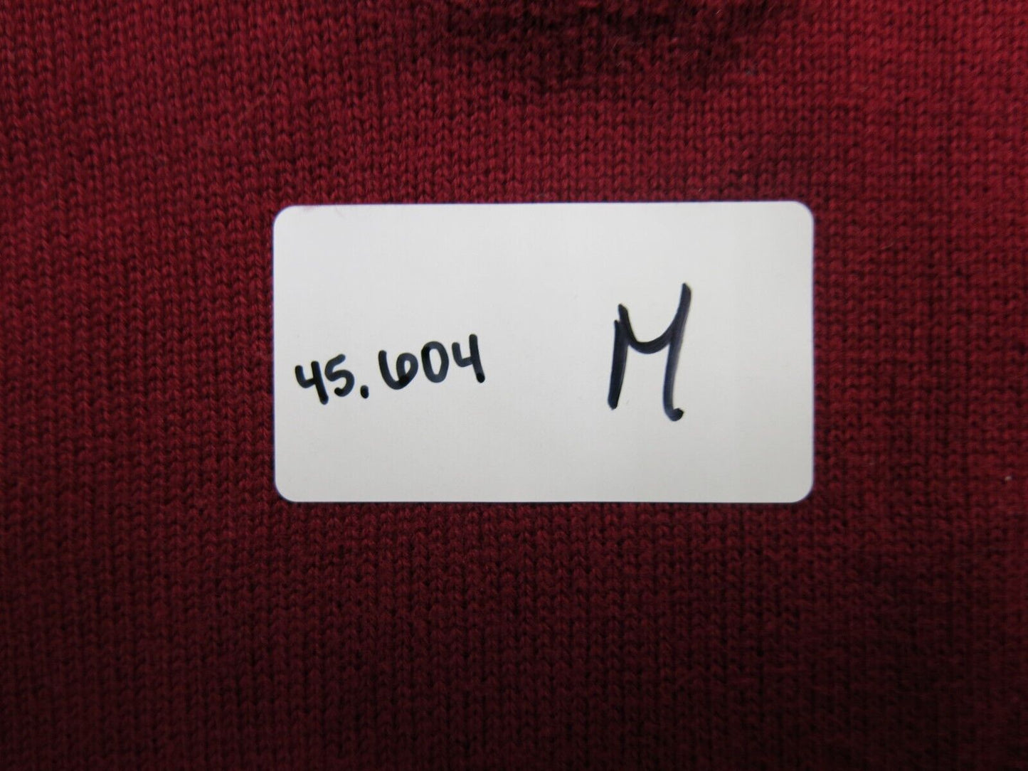 Tommy Hilfiger Mens Pullover Sweater Mock Neck Long Sleeves Red Size Medium