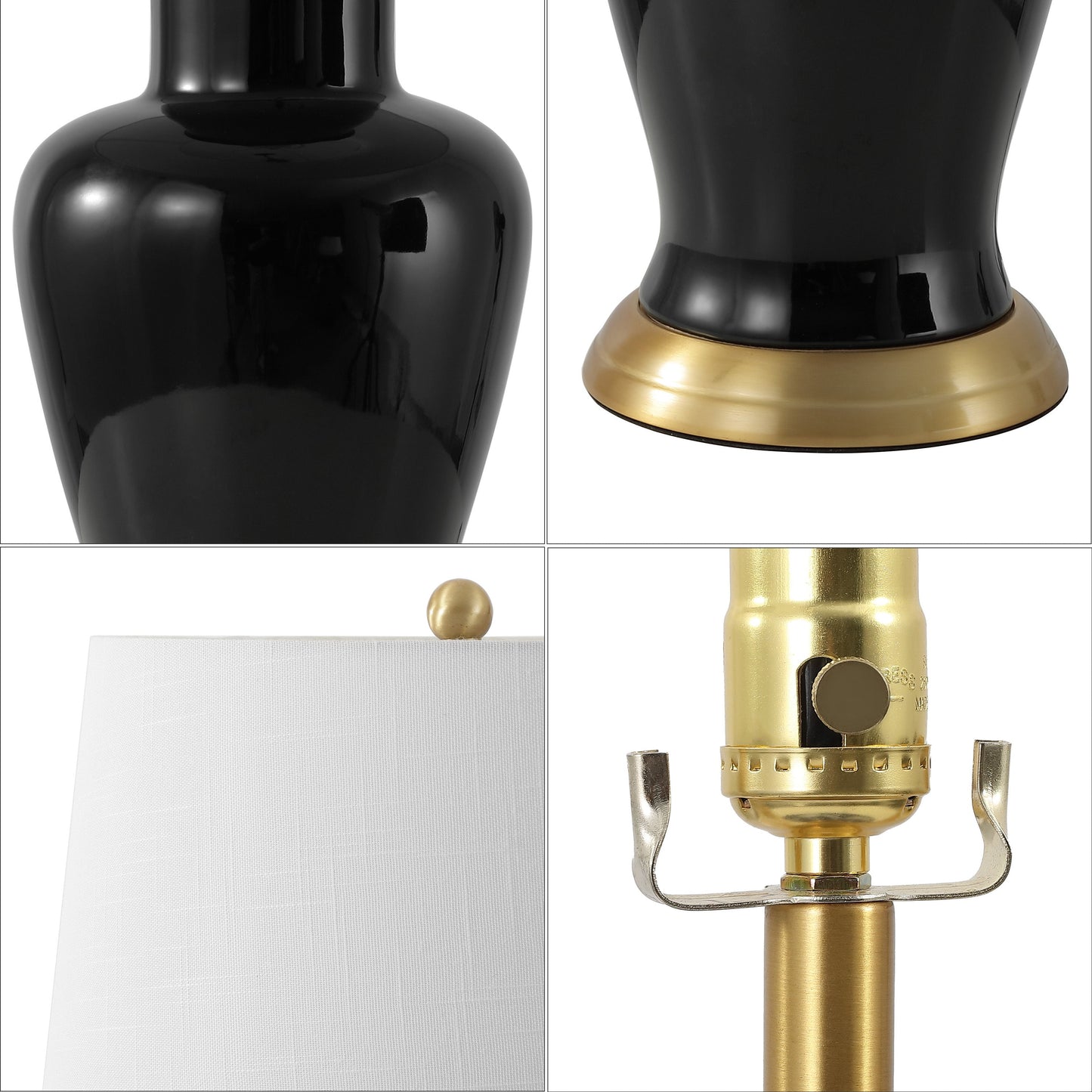 Julian Traditional Classic Ceramic Urn LED Table Lamp