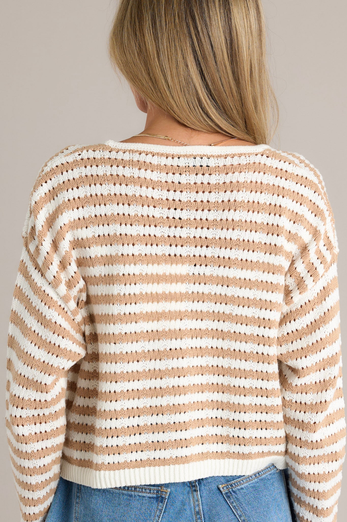 Sweet Serendipity Tan Long Sleeve Knit Cardigan