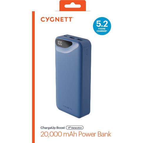Cygnett ChargeUp Boost Gen3 20K Power Bank (Blue)