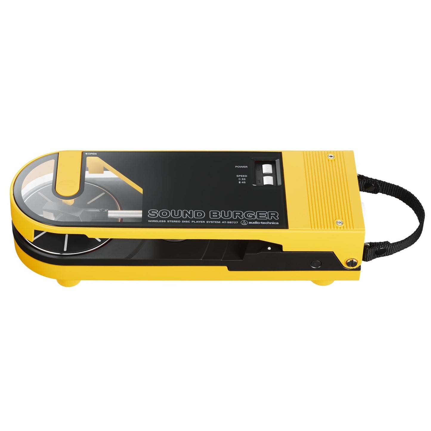 Audio Tecnica ATSB727 Sound Burger Portable Bluetooth Turntable (Yellow)