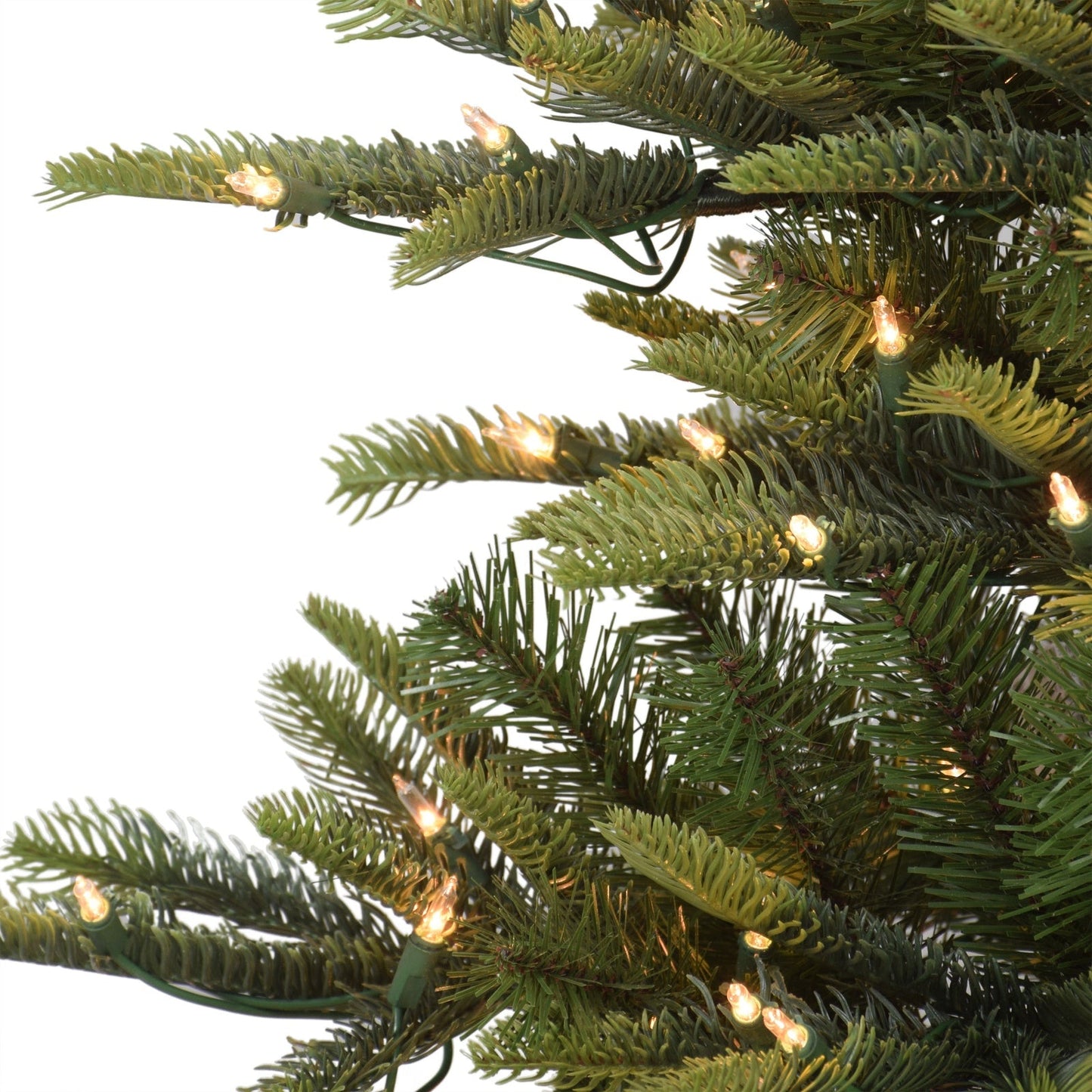 4.5 ft Pre-lit Aspen Fir Artificial Christmas Tree with Clear Lights & Metal Stand