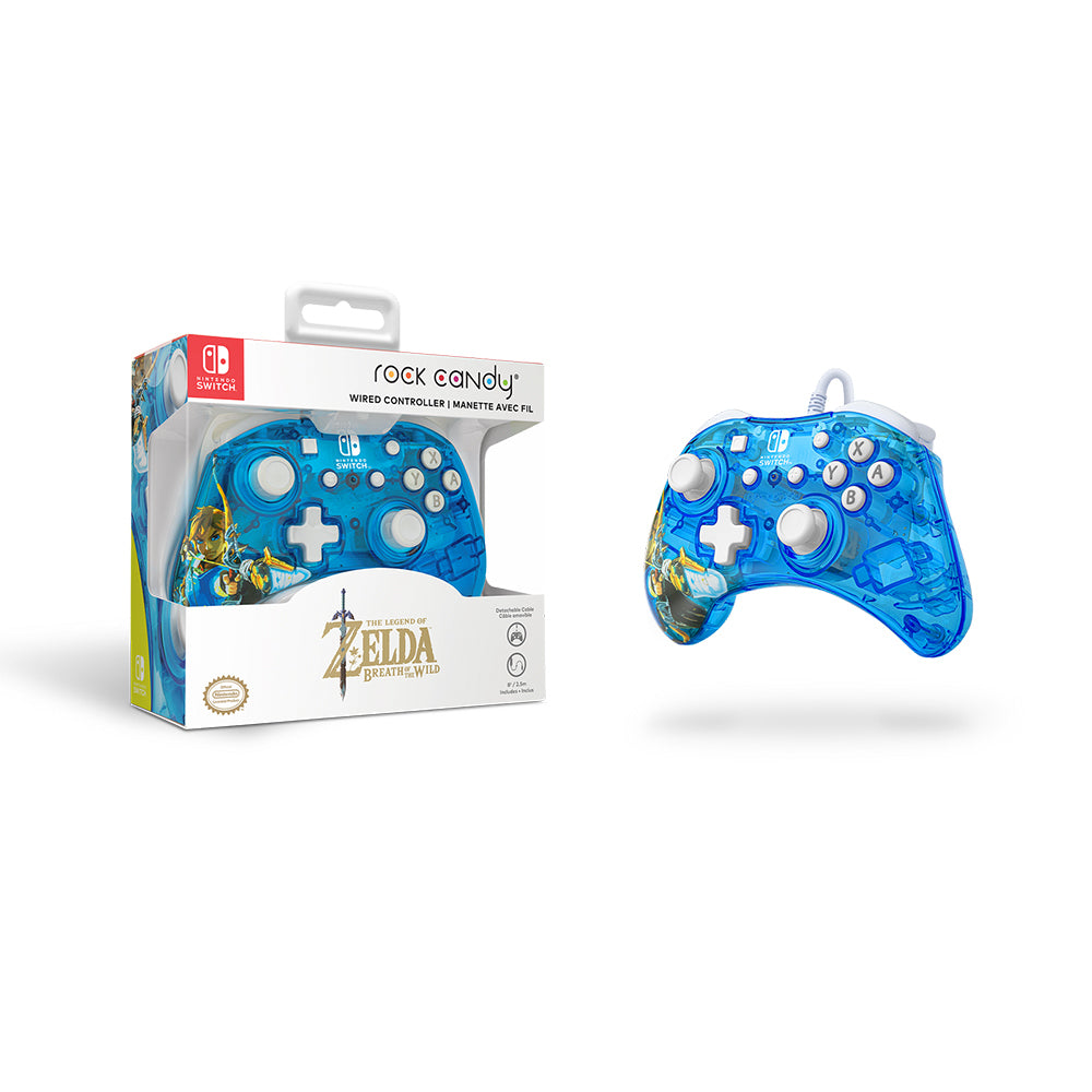 PDP Gaming Rock Candy Wired Nintendo Switch Controller Hyrule Link