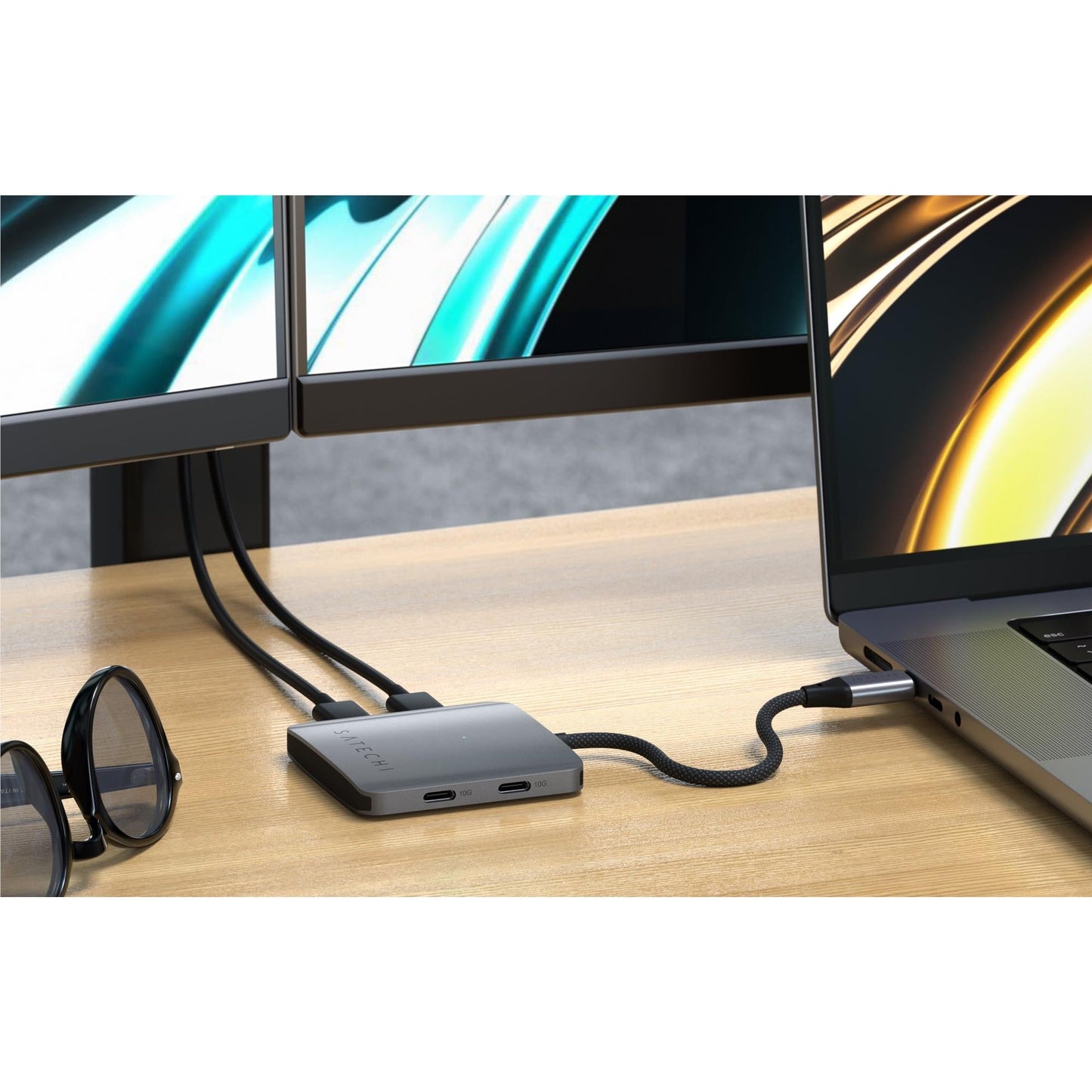 Satechi 4-Port USB-C Hub with PD (Space Grey)