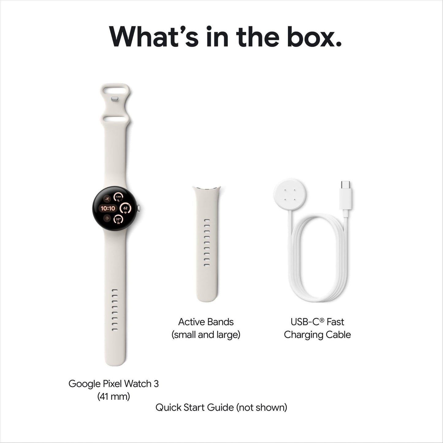 Google Pixel Watch 3 LTE 41mm (Silver with Rose Quartz Active Band)