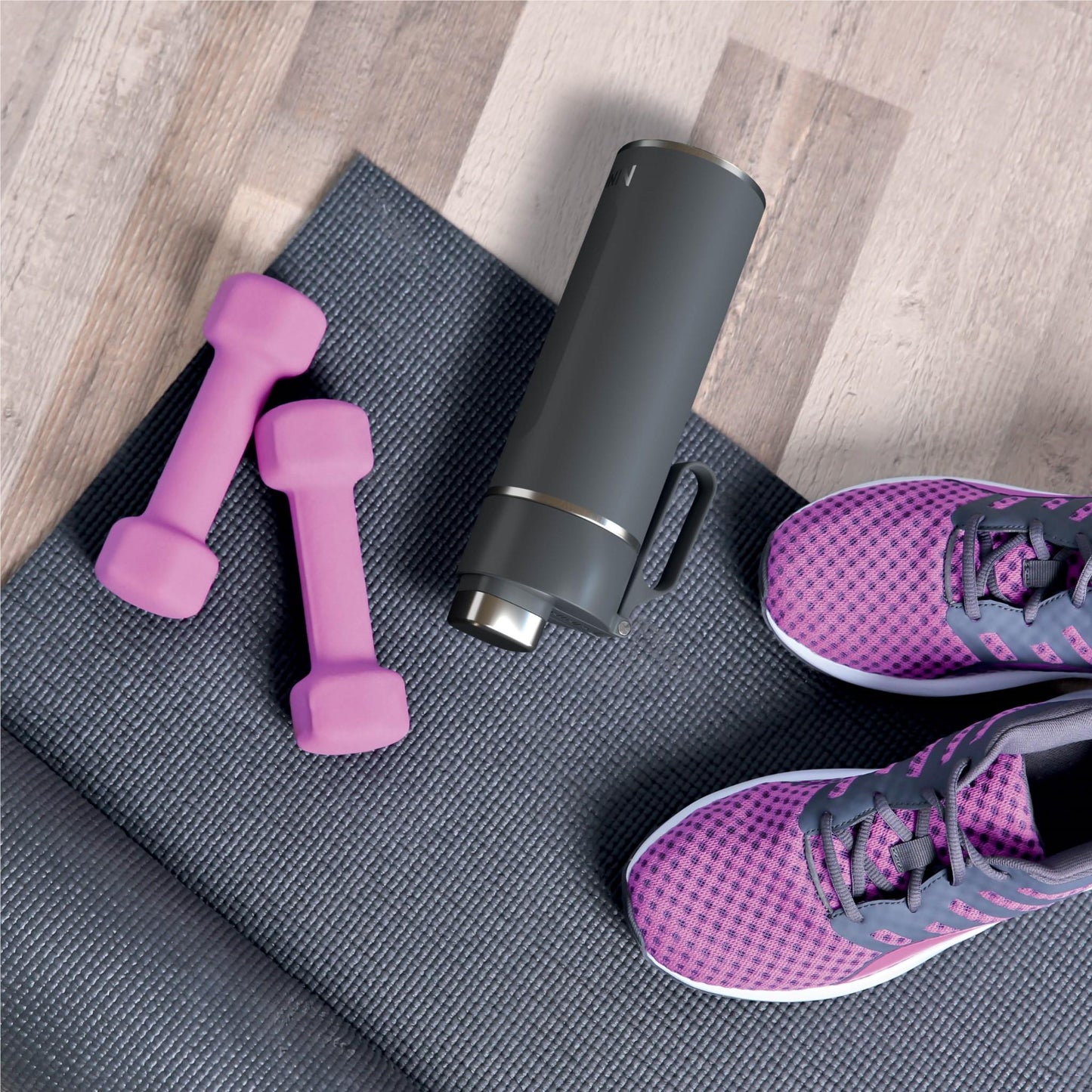 Ninja Thirsti 700ml Travel Bottle (Charcoal Grey)