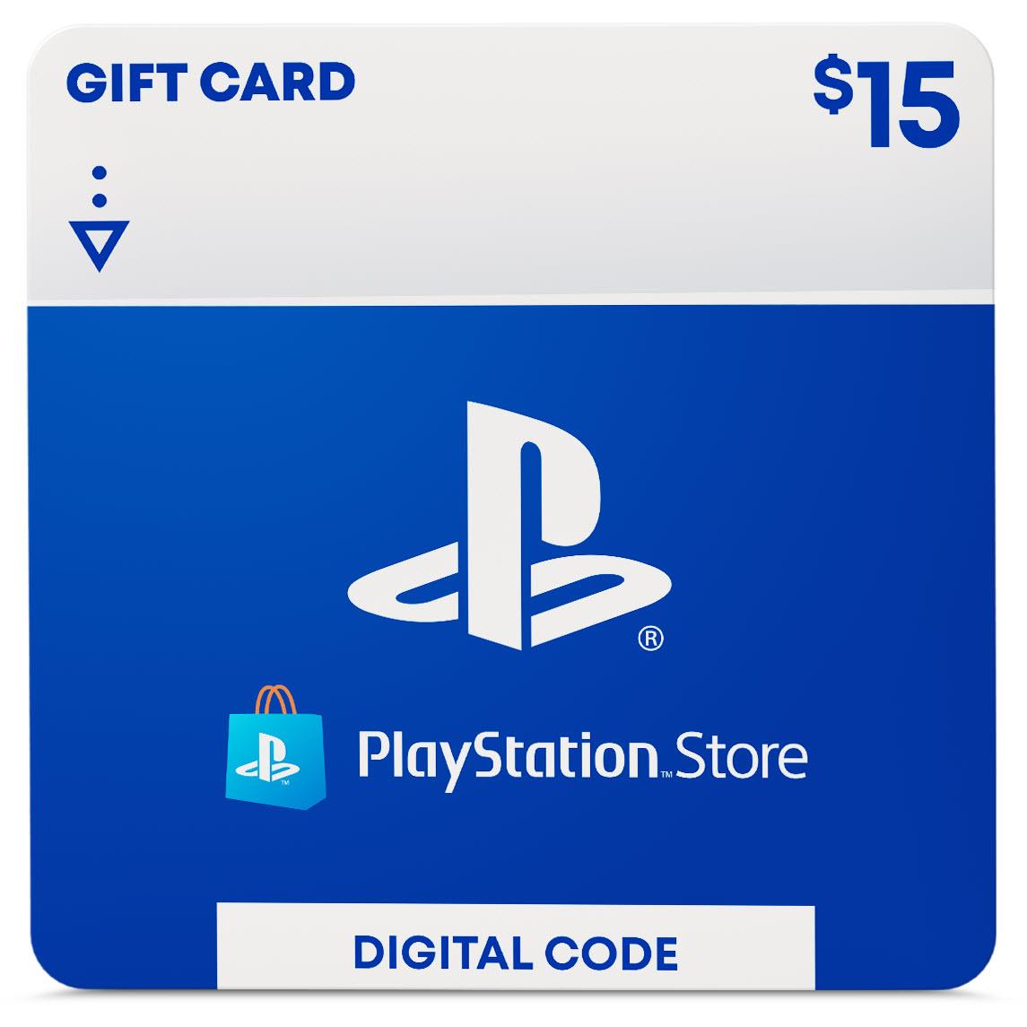 PlayStation Store Wallet $15 Gift Card (Digital Download)