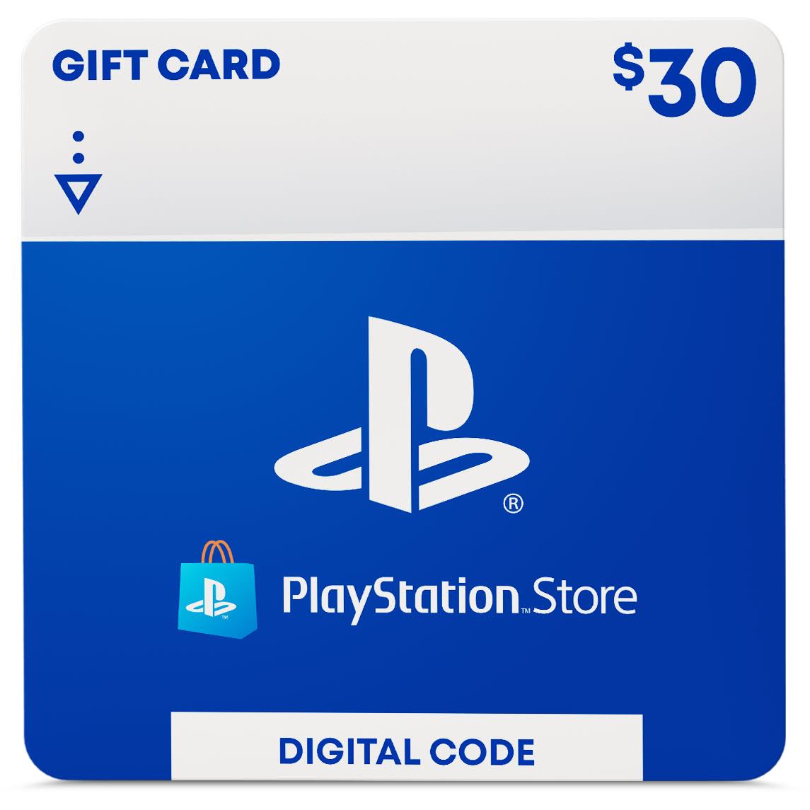 PlayStation Store Wallet $30 Gift Card (Digital Download)