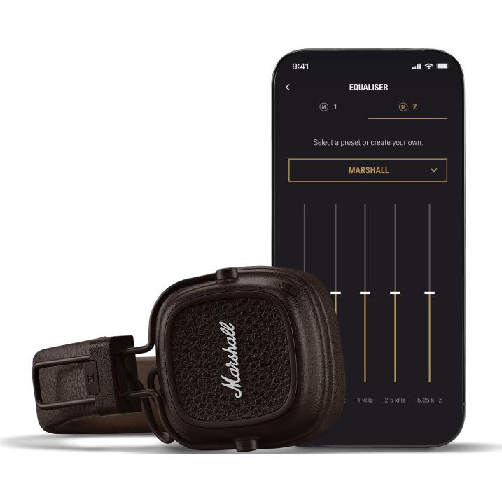 Marshall MAJOR V Wireless On-Ear Bluetooth Headphones (Brown)