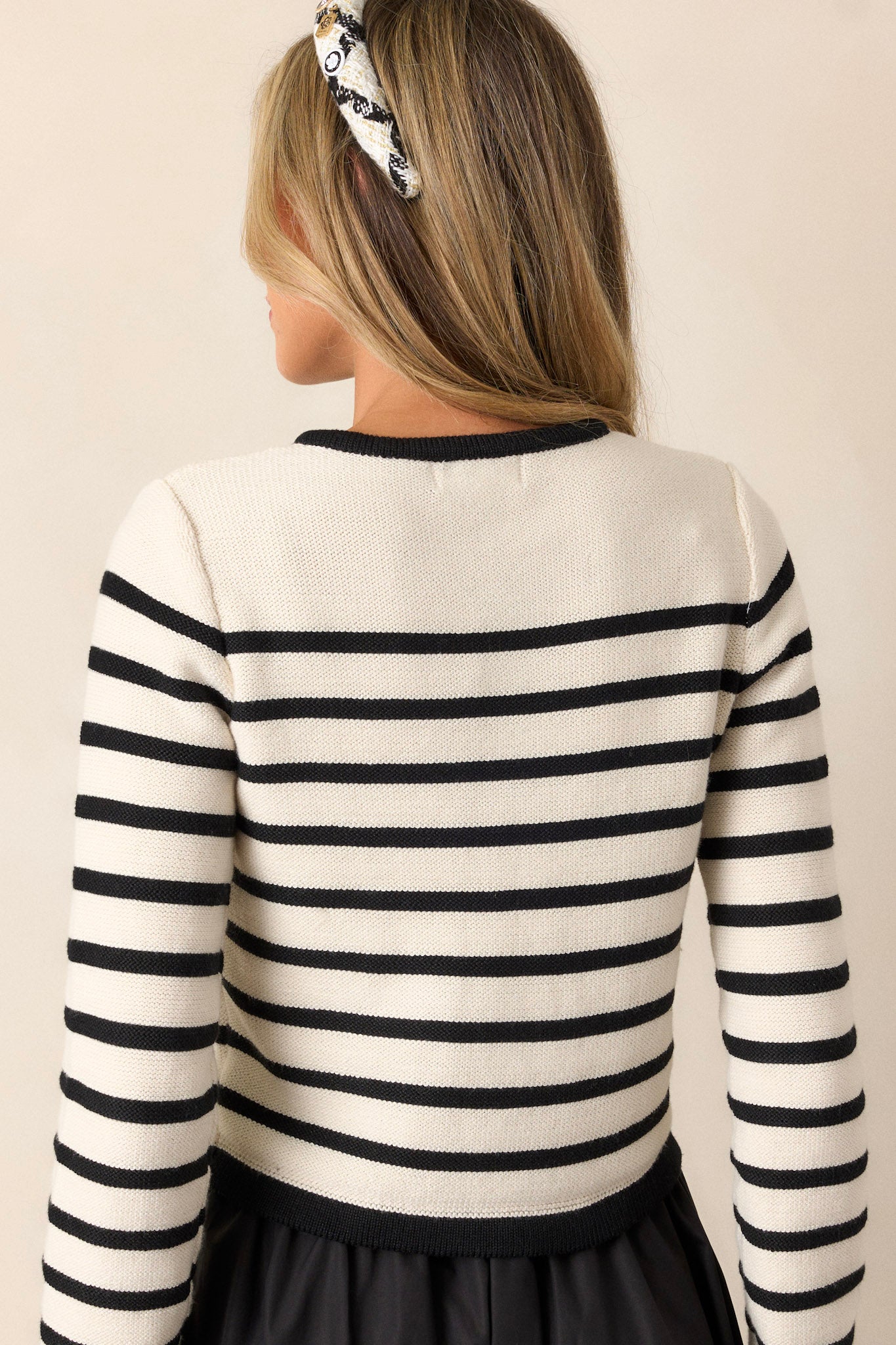 What Should I Do Ivory Stripe Cardigan