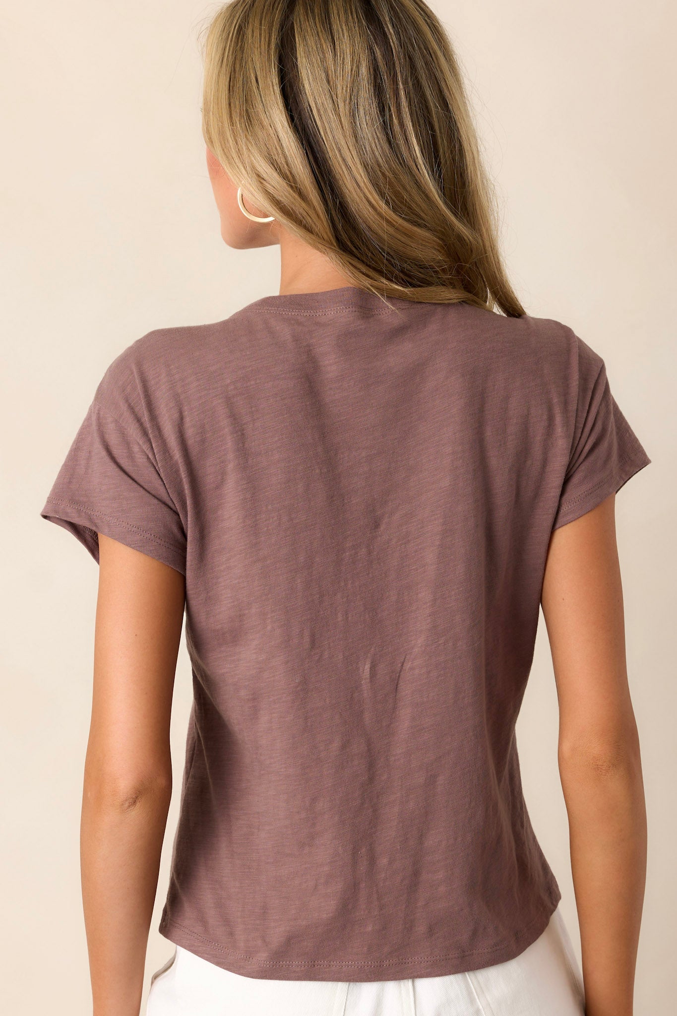 Z Supply Modern Deep Taupe Slub Tee