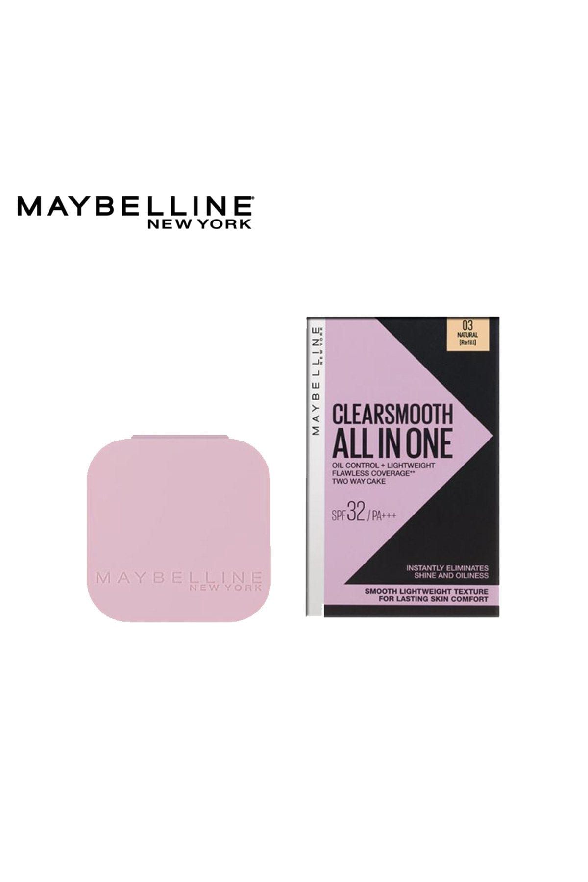 Clear Smooth All In One Powder Foundation - 03 Natural