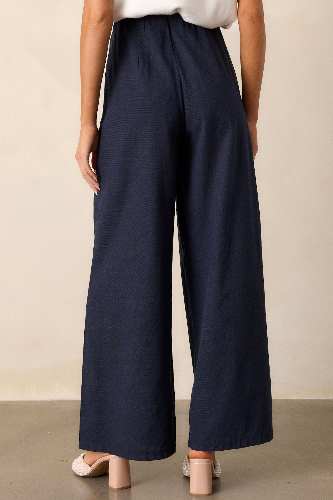 The Truth Is Navy Straight Leg Pants