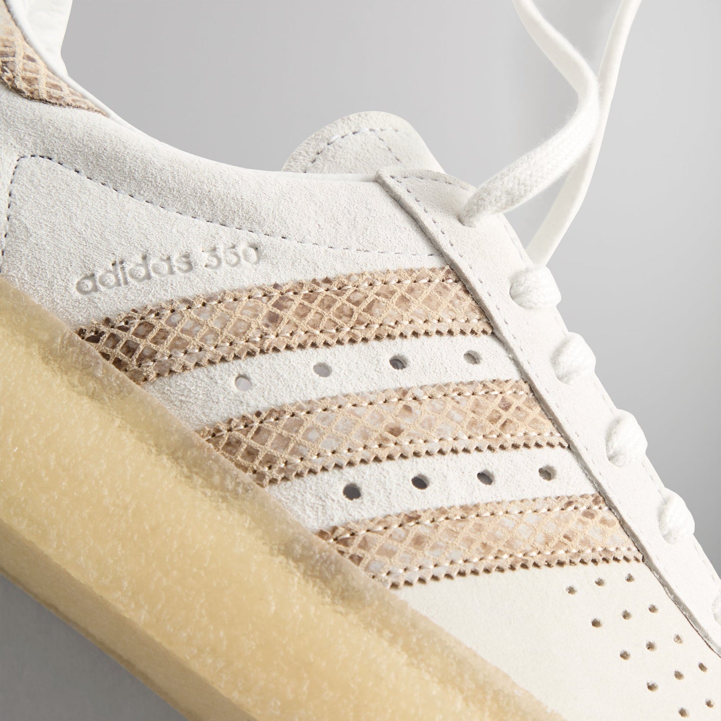 The 8th St AS350 by Ronnie Fieg for adidas Originals & Clarks Originals - Crystal White / Brown PH