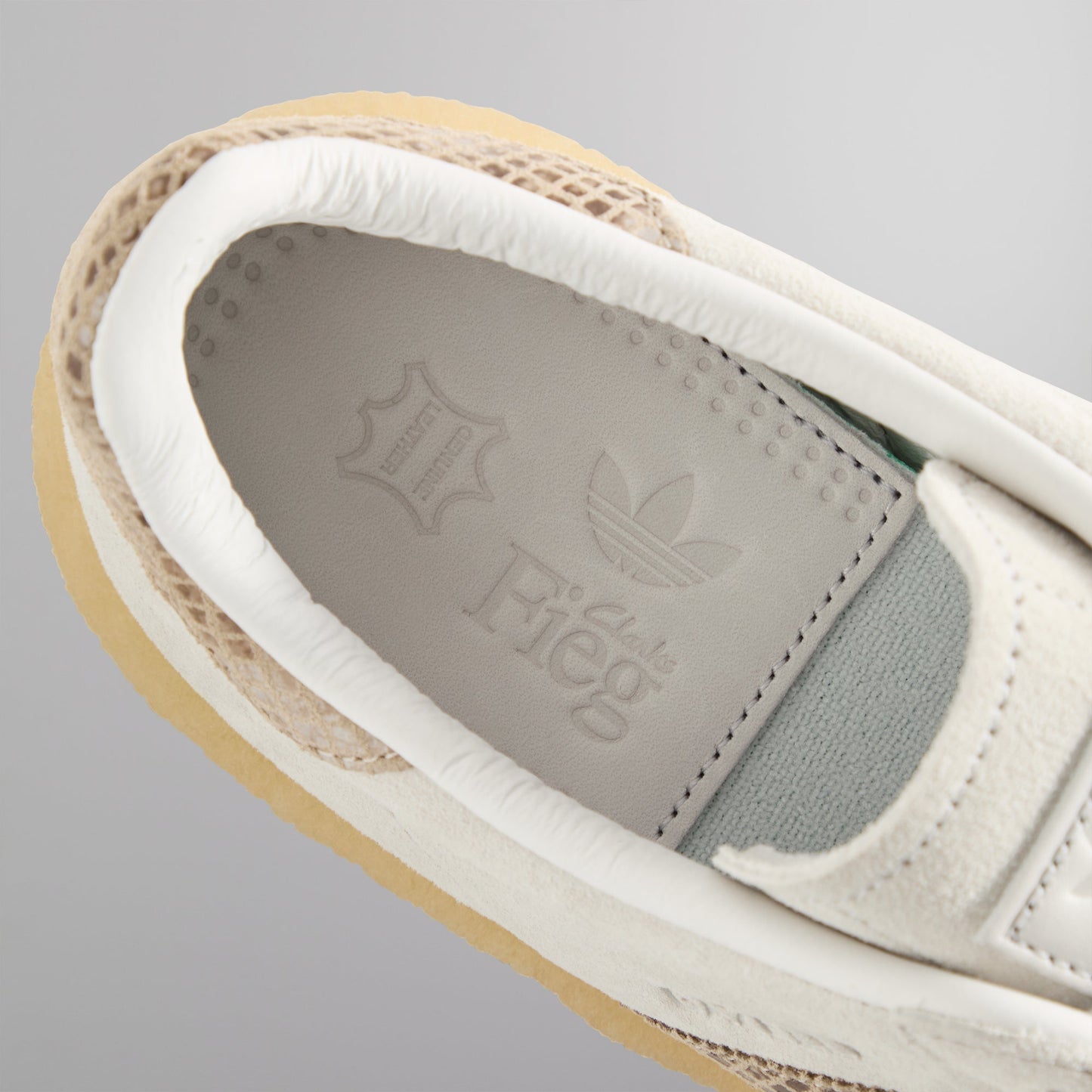 The 8th St Gazelle Indoor by Ronnie Fieg for adidas Originals & Clarks Originals - Crystal White / Brown PH