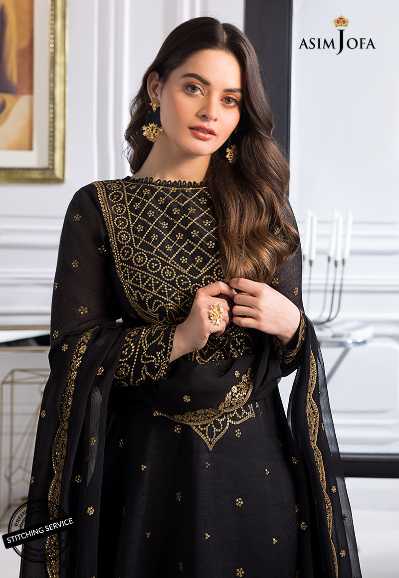 AJIM-14 EMBROIDERED SELF-JACQUARD 3 PCS