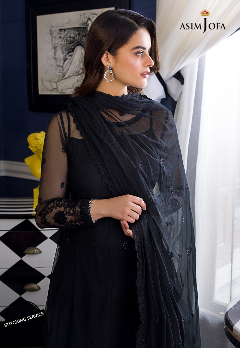 AJIM-24 EMBROIDERED NET 3 PCS